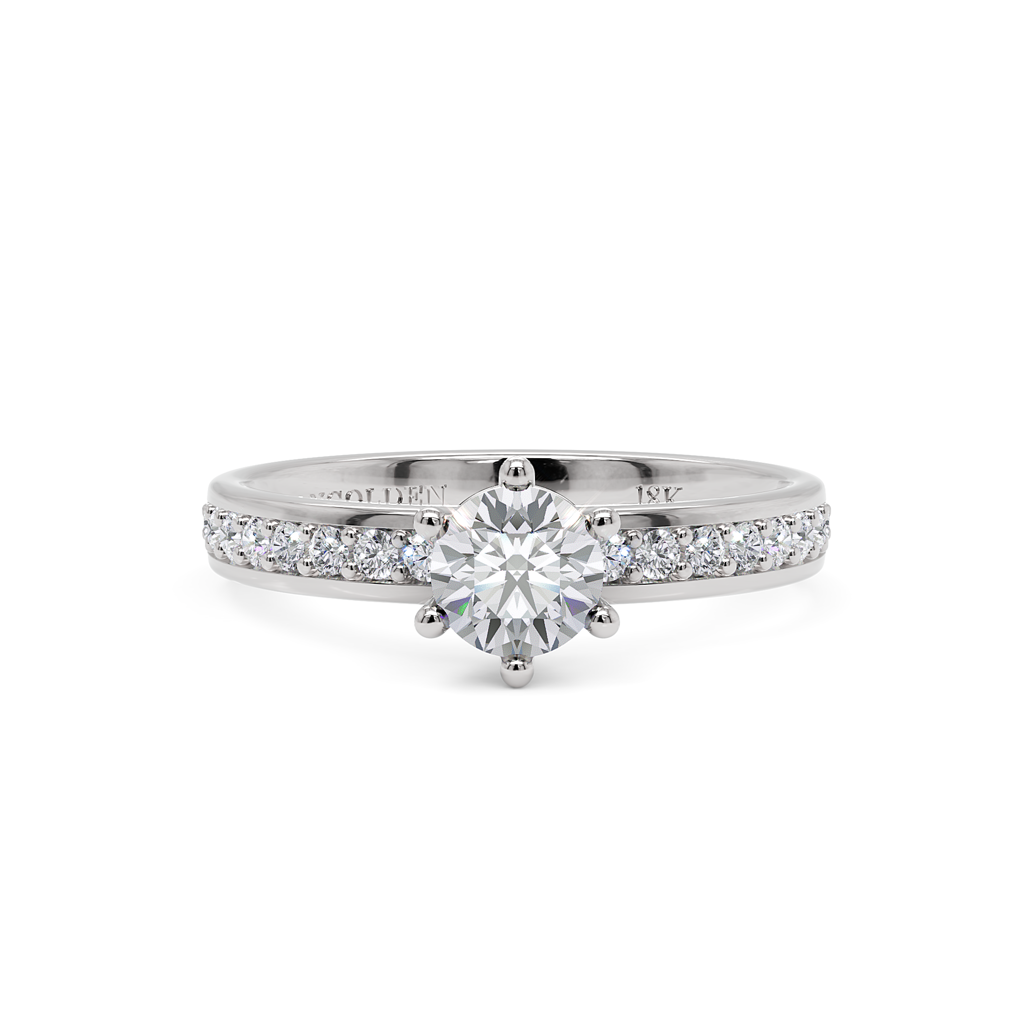 #cor_ouro branco anel de noivado moissanite ouro branco são paulo envio rápido