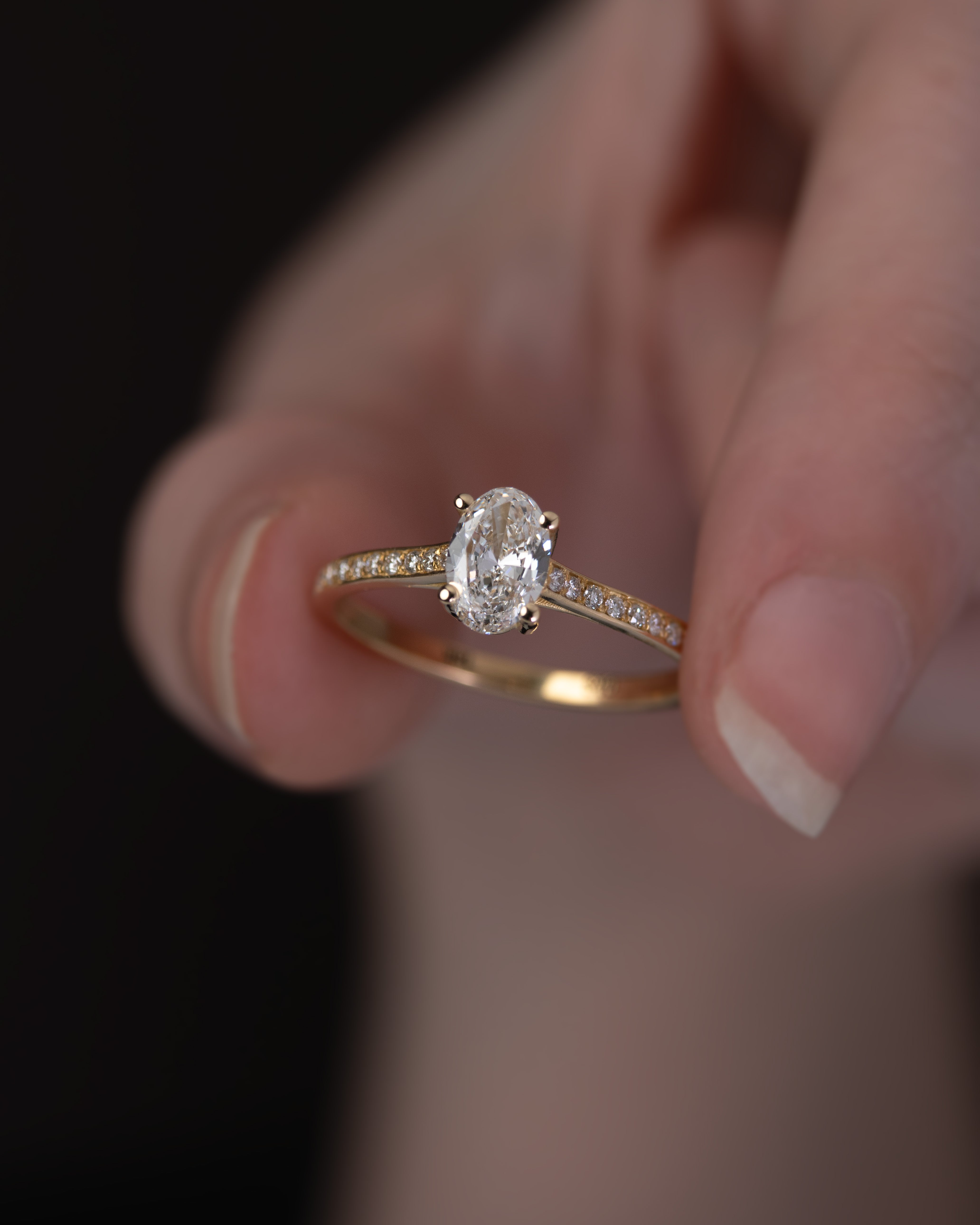 Anel de Noivado Fael Diamante de Laboratório 0,50 ct em Ouro 18K