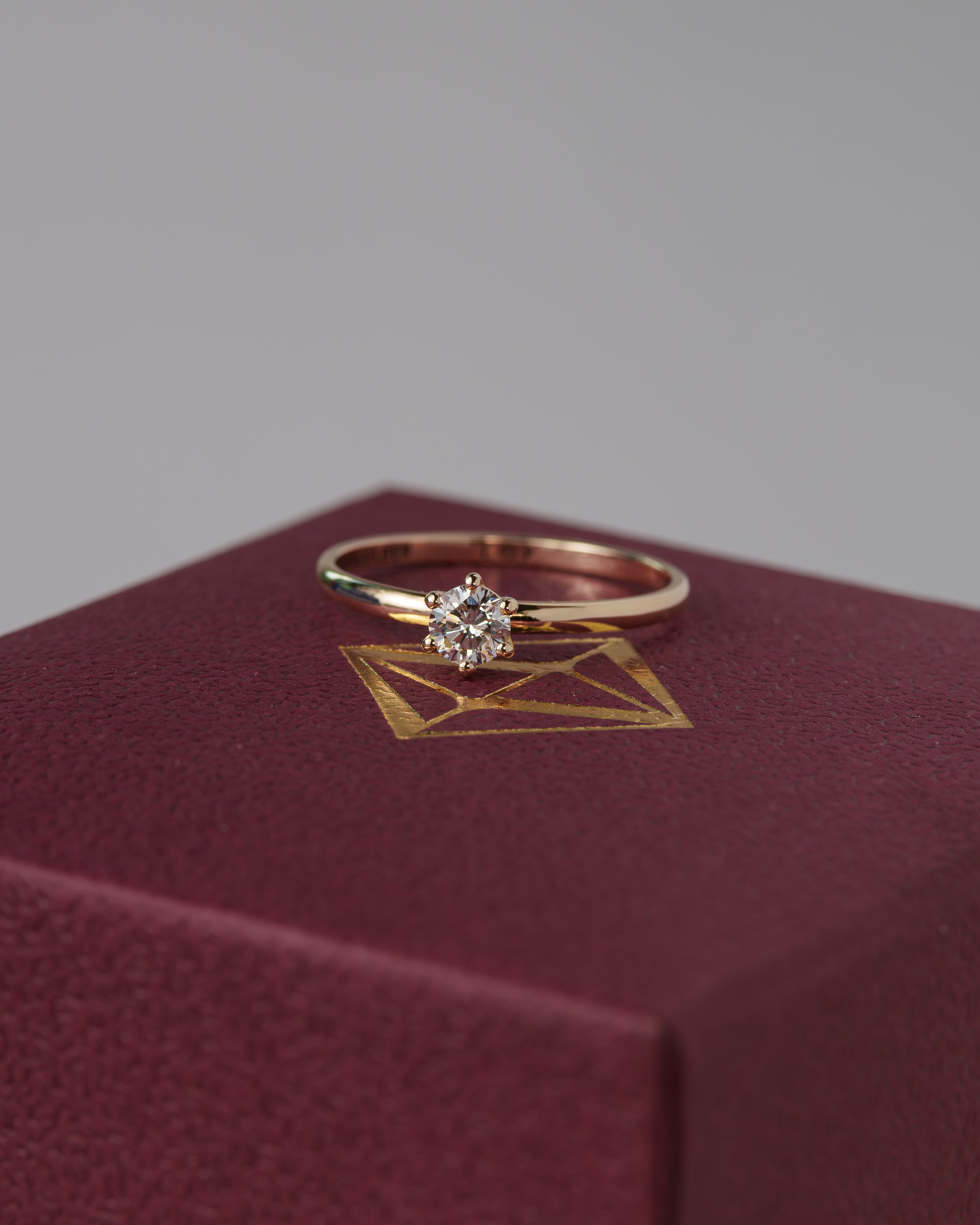 Anel de Noivado Amélie I Diamante de Laboratório 0,25 ct em Ouro 18K