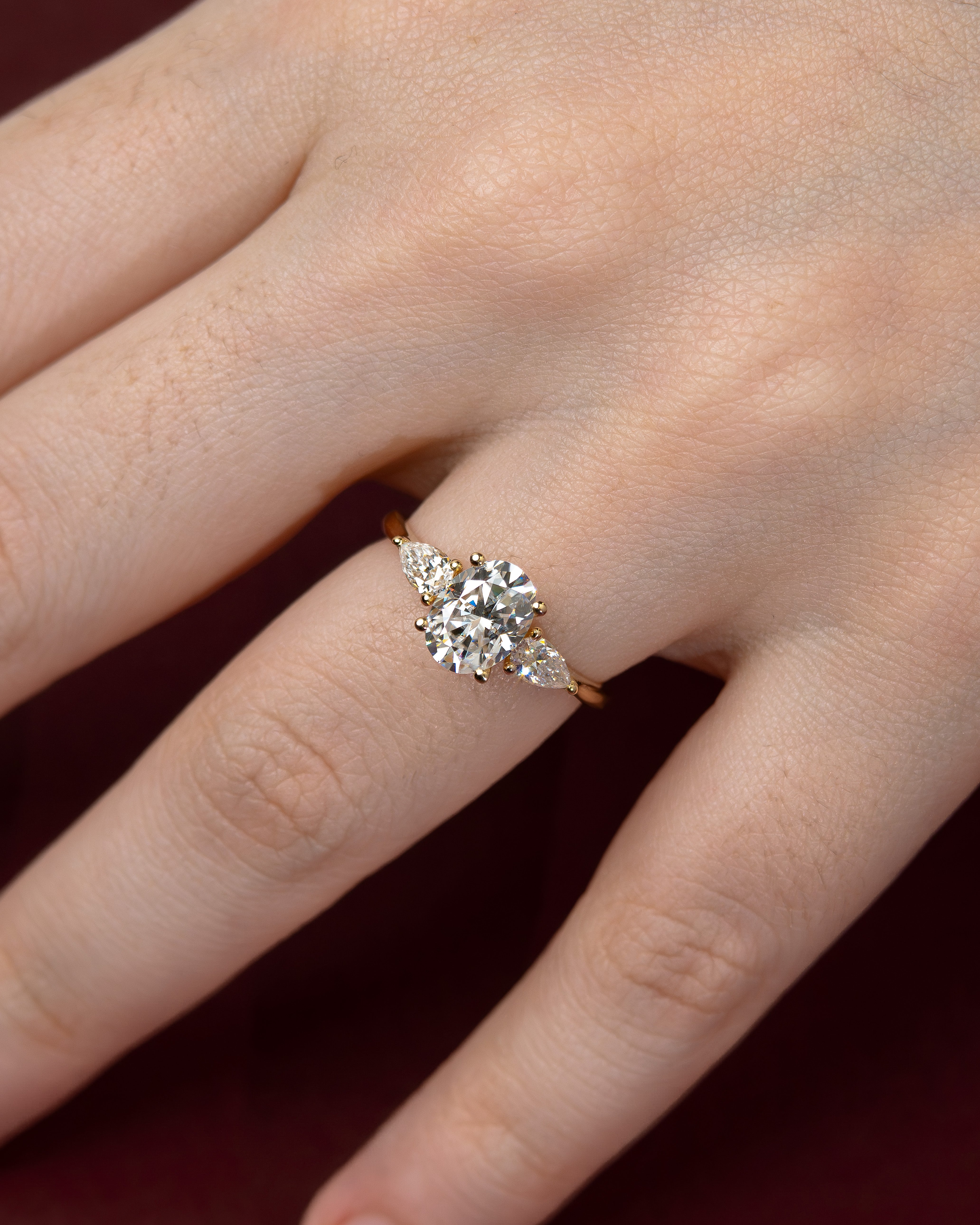 Anel de Noivado Valley Moissanite 1,5 ct em Ouro 18K
