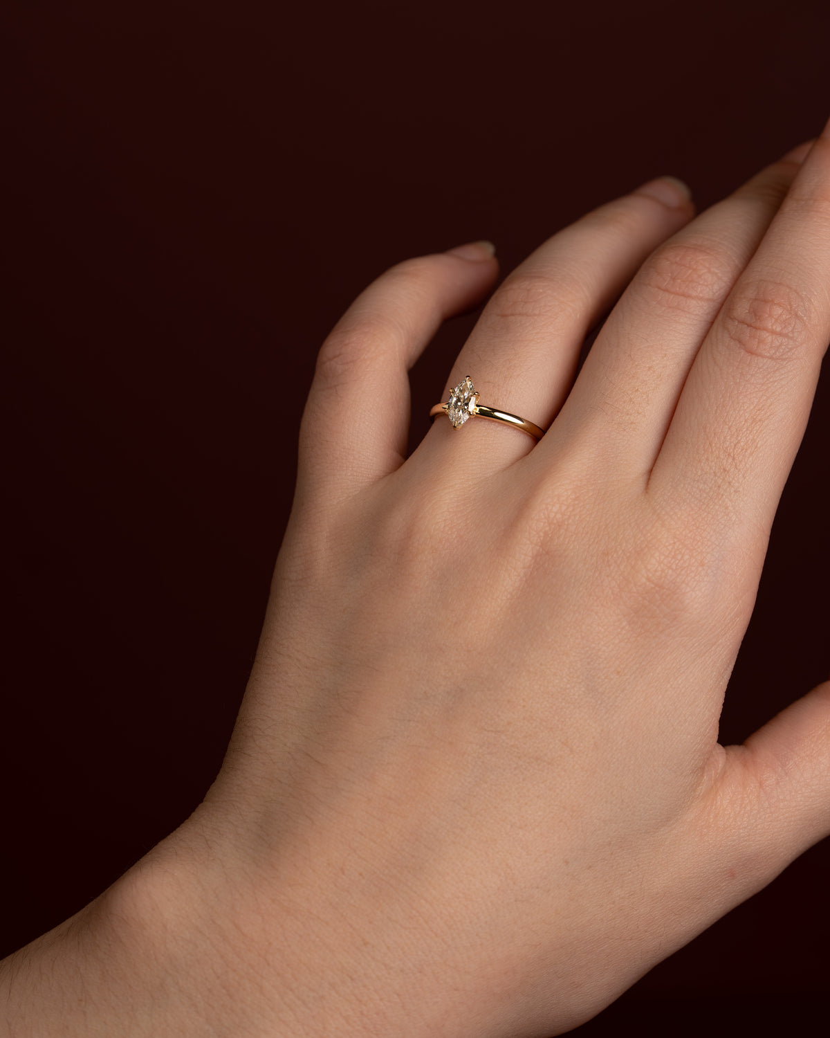 Eda Lab-Grown Diamond Ring - 0.50ct Marquise