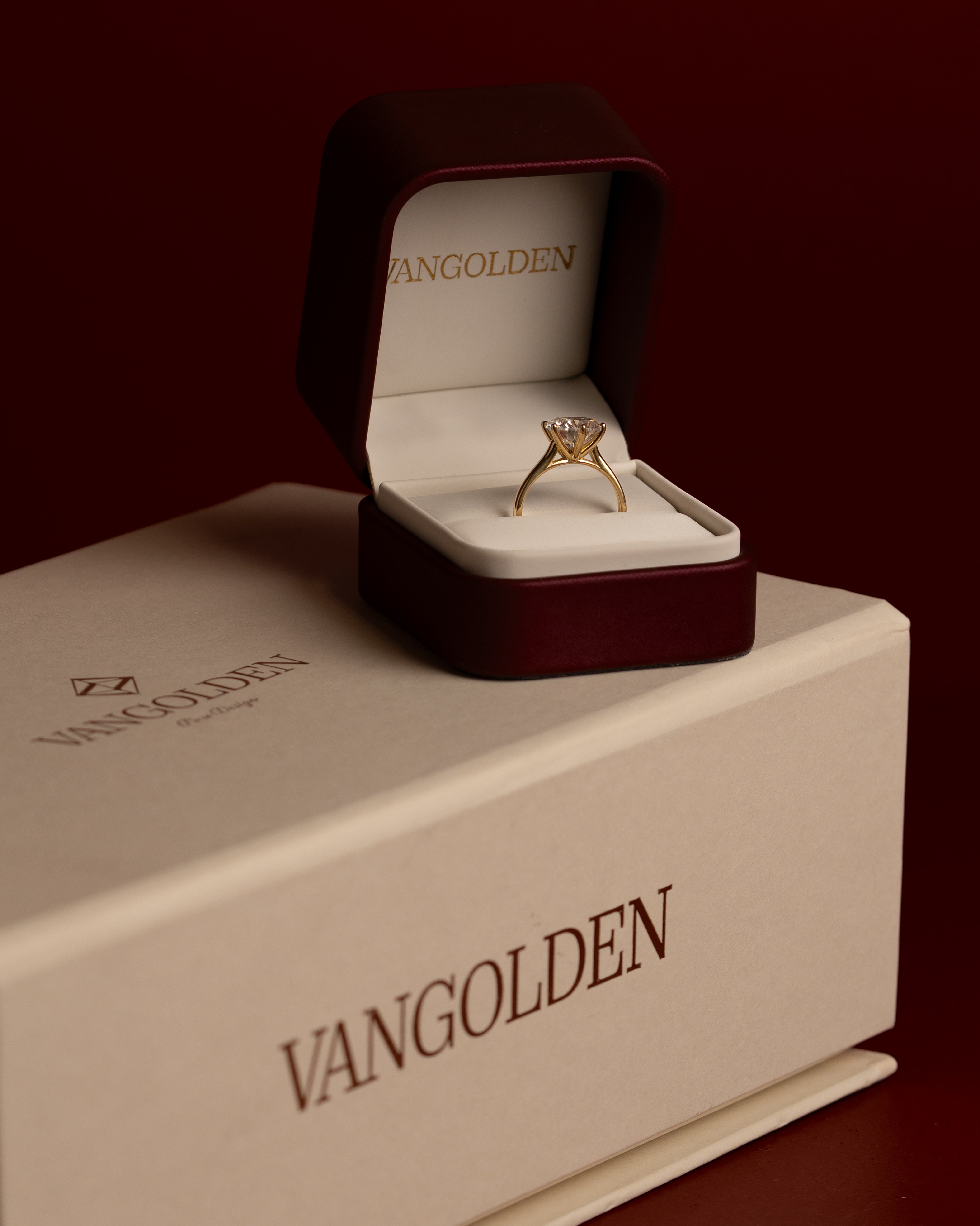 Anel de Noivado Moissanite 3 ct em Ouro 18K