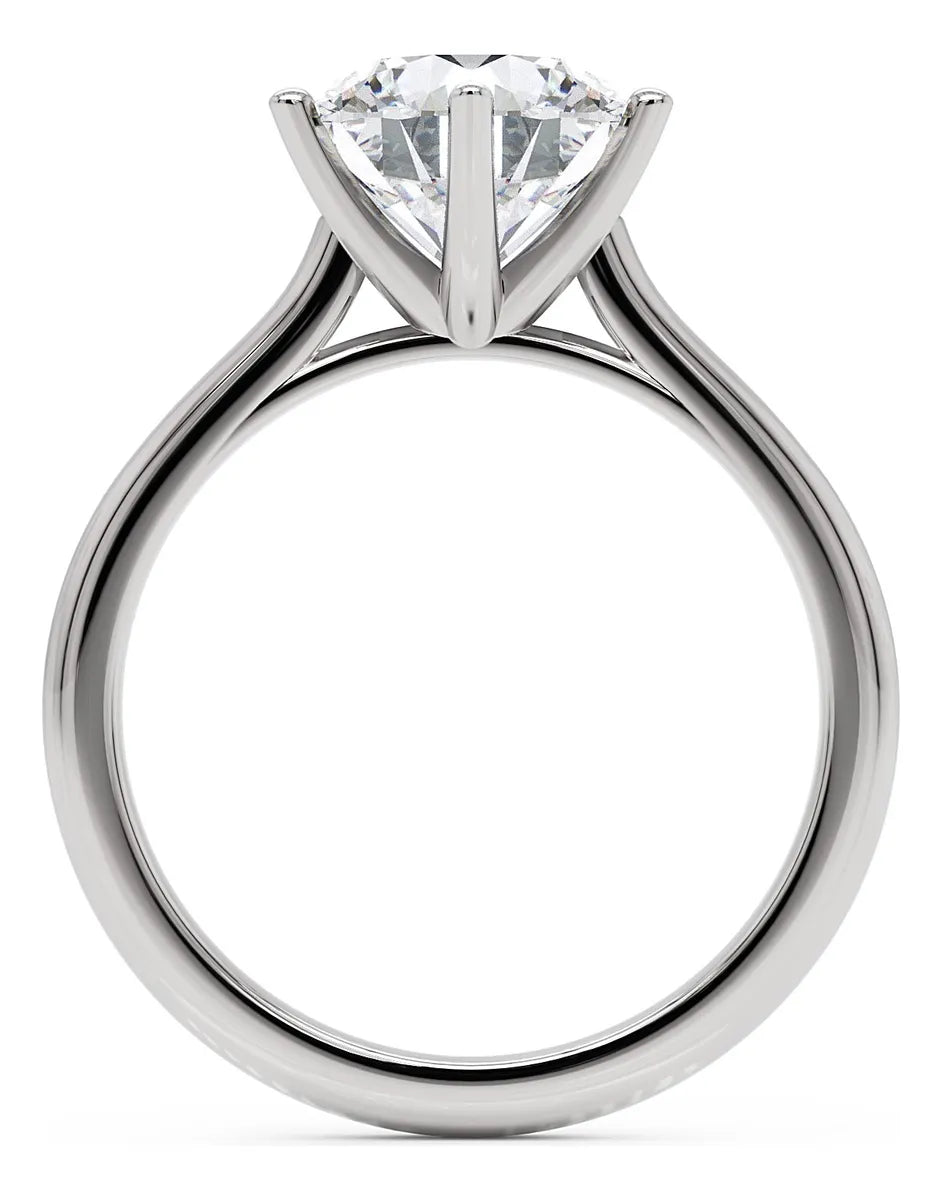 Anel de Noivado Moissanite 3 ct em Ouro 18K