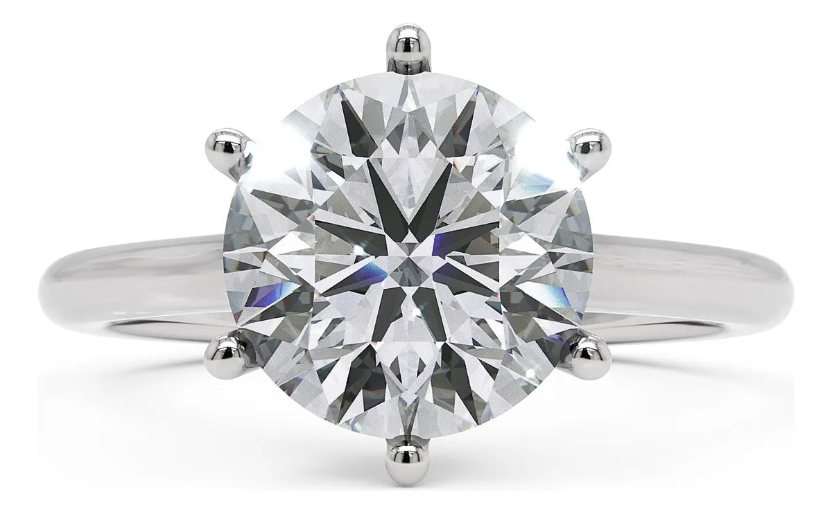 Anel de Noivado Moissanite 3 ct em Ouro 18K