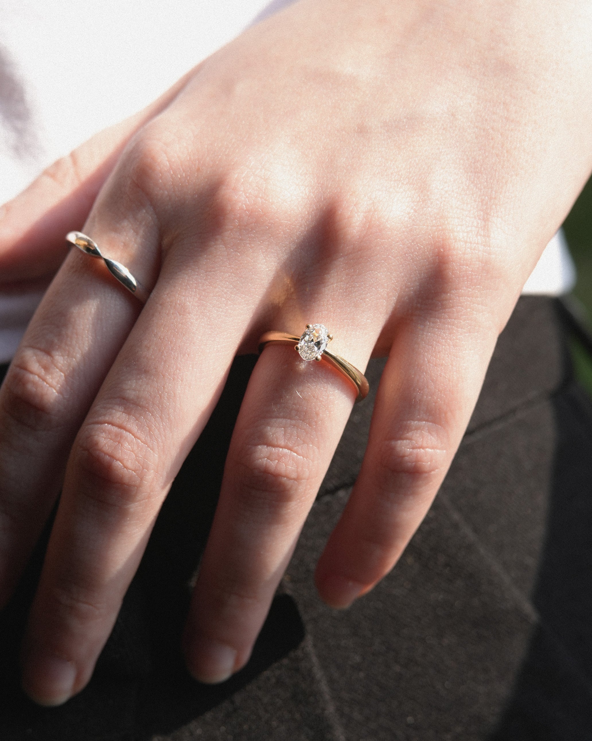 Anel de Noivado Anabel Diamante de Laboratório 0,50 ct em Ouro 18K