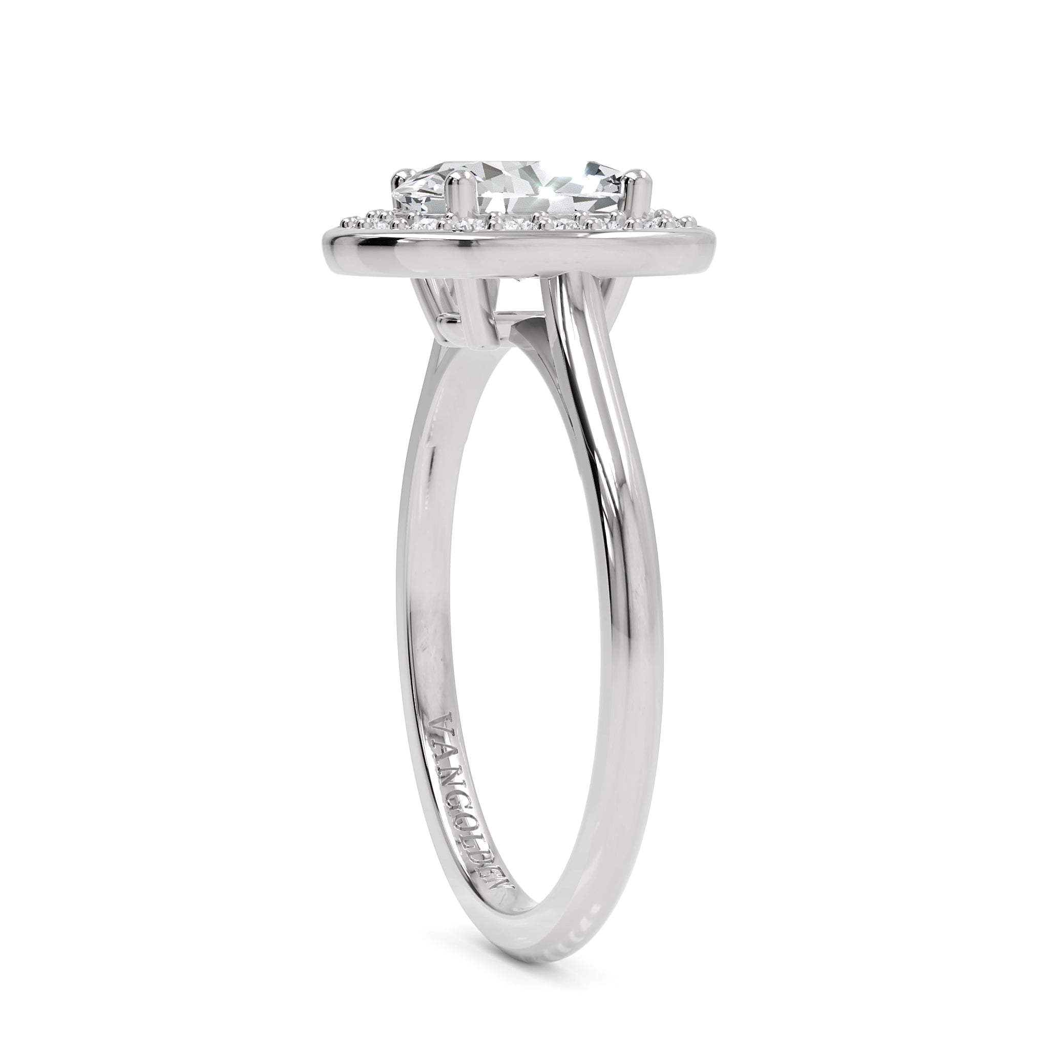 Anel de Noivado Lady Diamante 1 CT em Ouro 18K