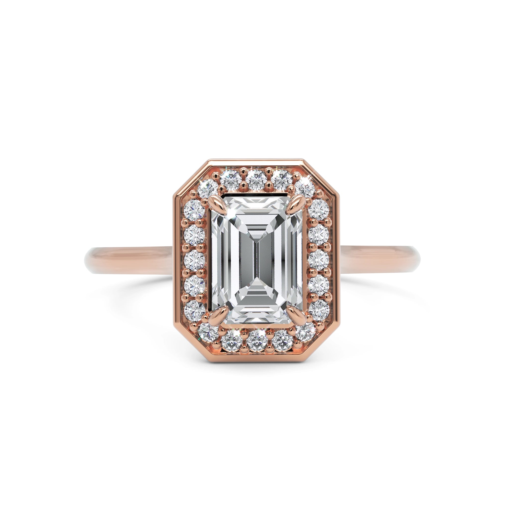 Anel de Noivado Lady Diamante 1 CT em Ouro 18K