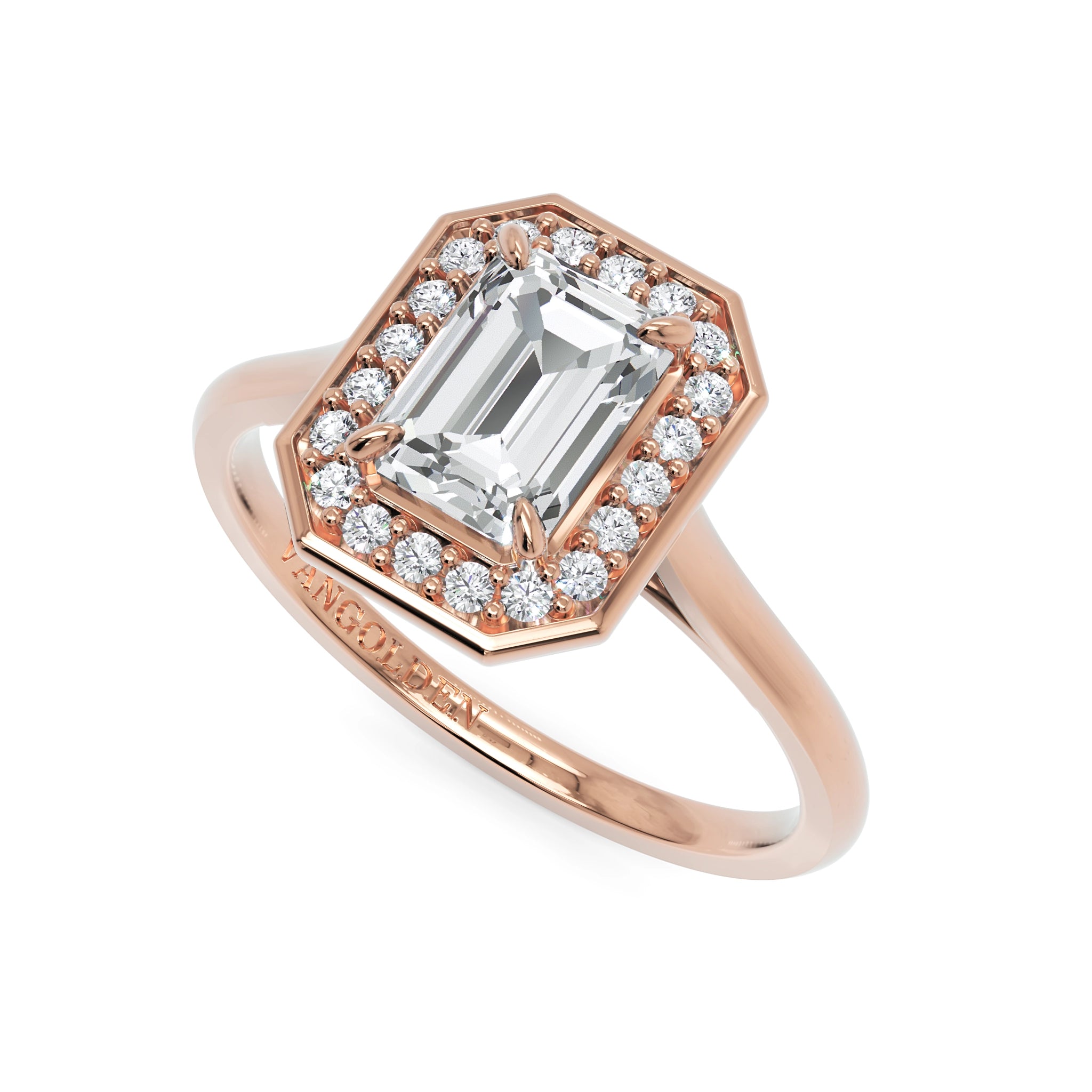 Anel de Noivado Lady Diamante 1 CT em Ouro 18K