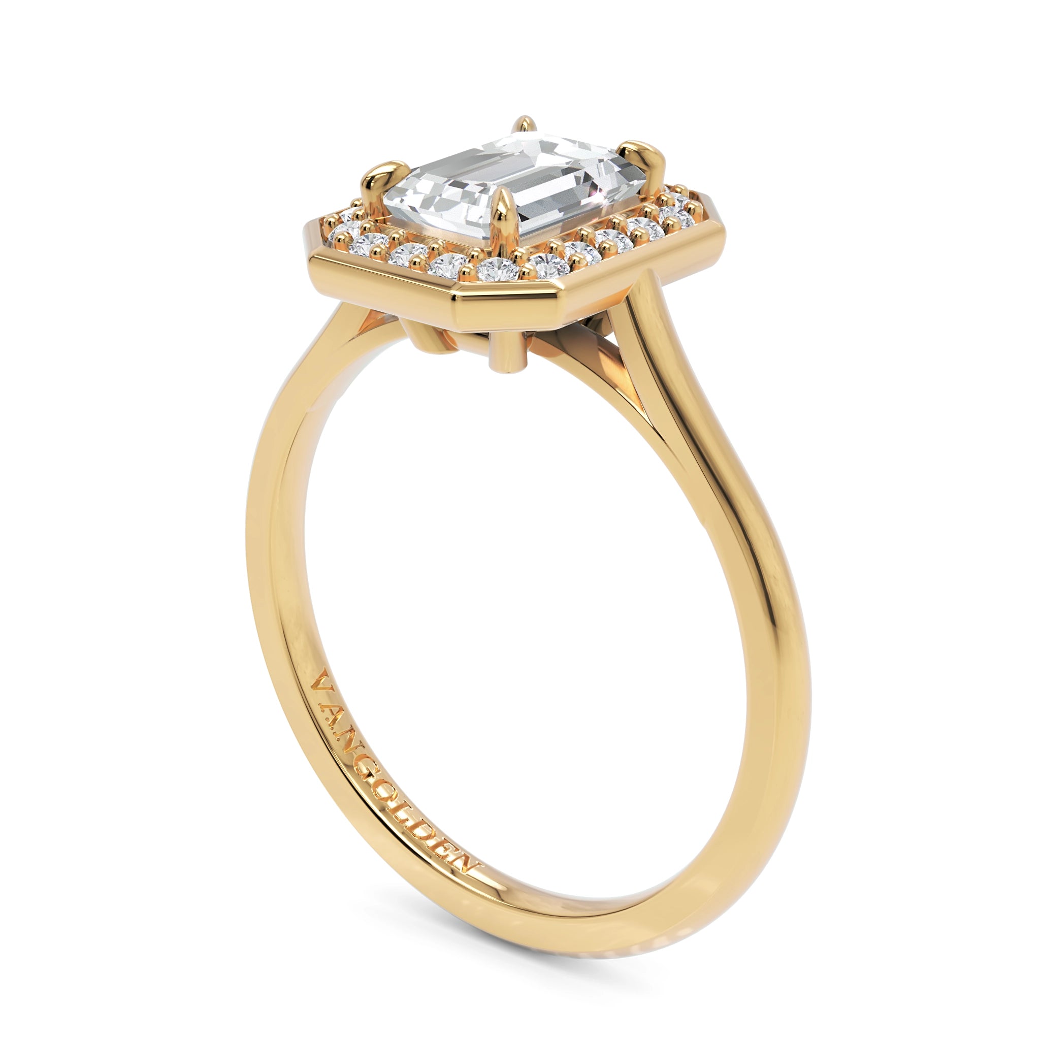 Anel de Noivado Lady Diamante 1 CT em Ouro 18K
