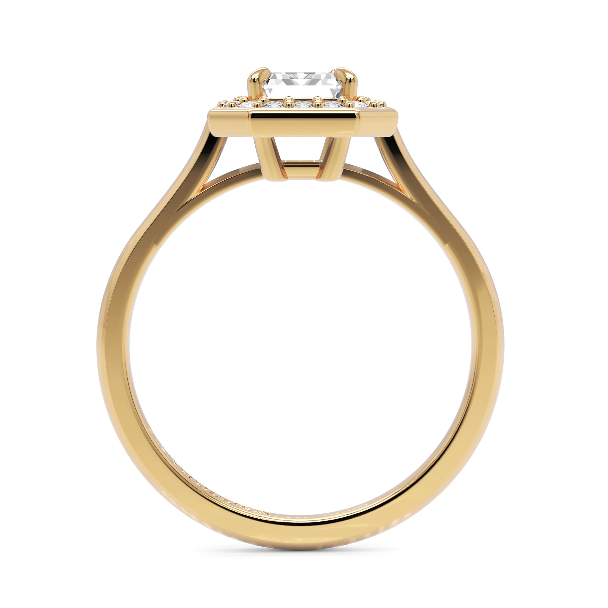 Anel de Noivado Lady Diamante 1 CT em Ouro 18K
