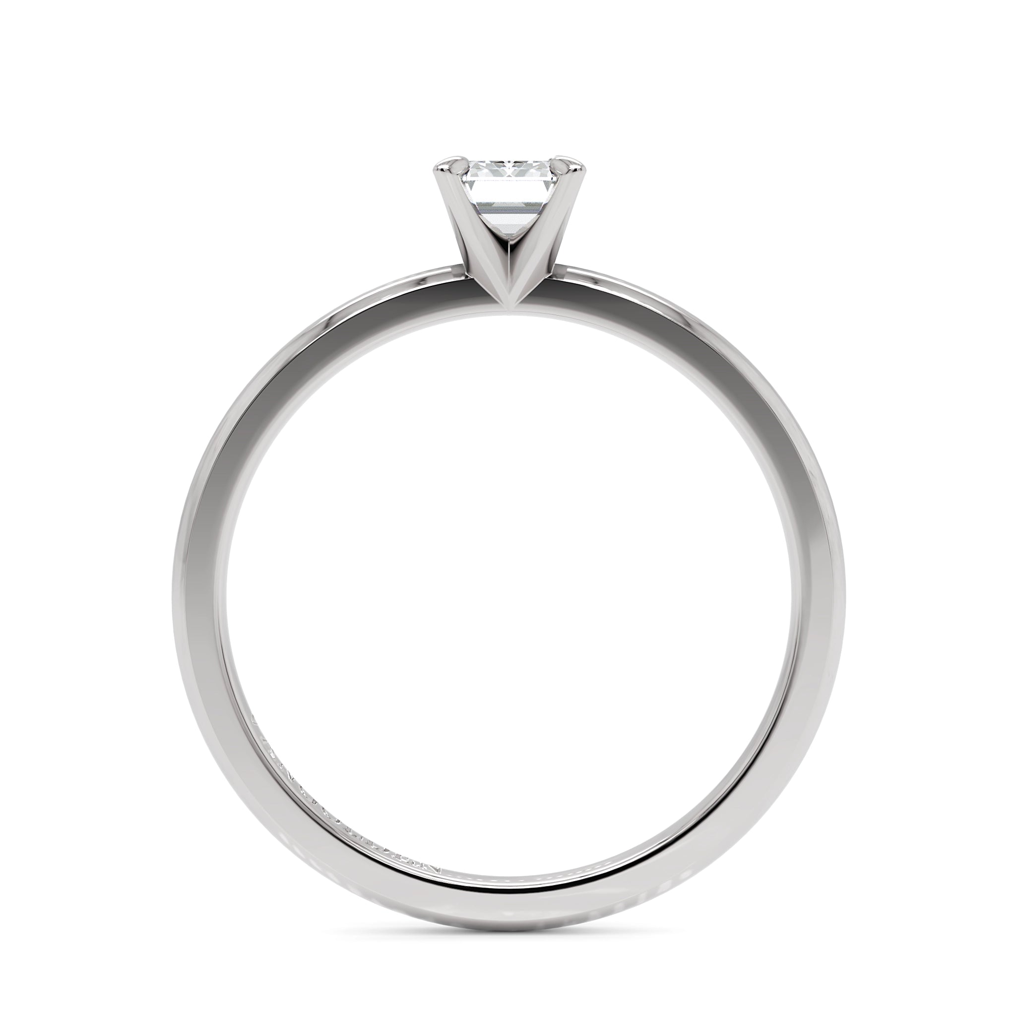 Anel de Noivado Helena Moissanite 0,50 ct em Ouro 18K