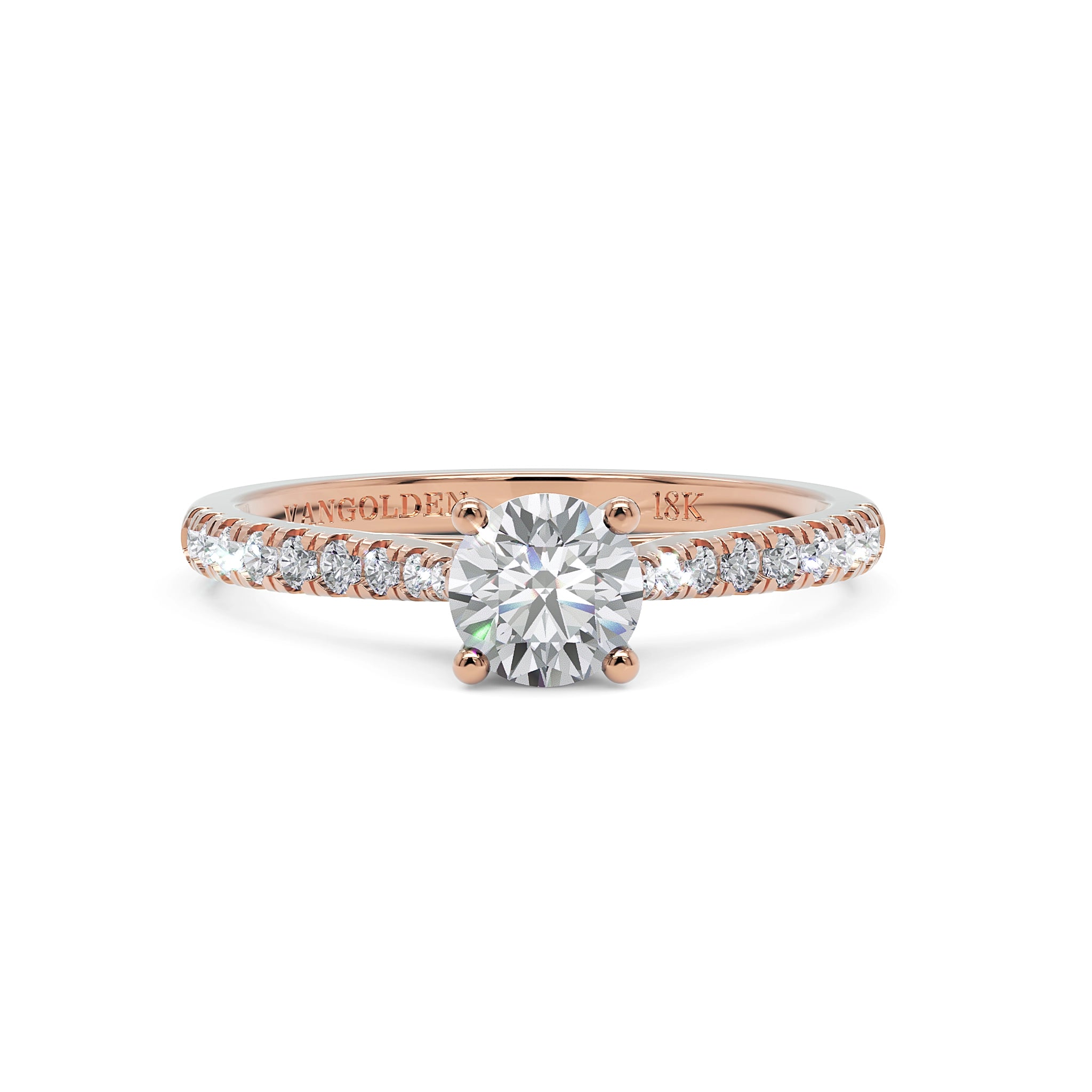 Anel de Noivado Willow II Diamantes 0,50 ct em Ouro 18K