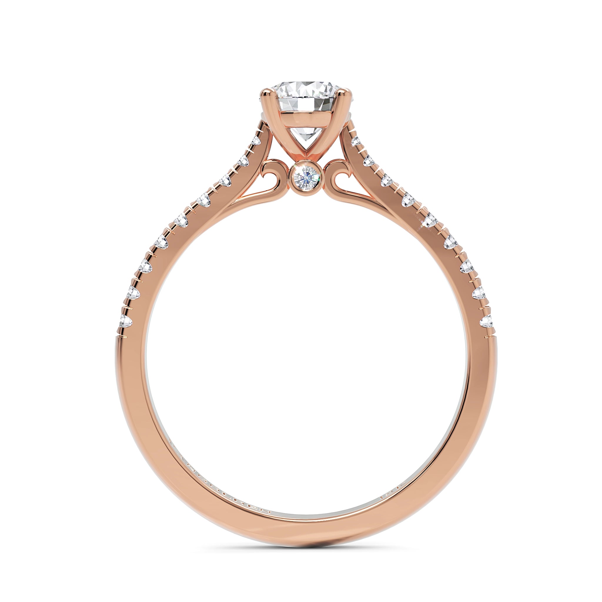 Anel de Noivado Willow II Diamantes 0,50 ct em Ouro 18K