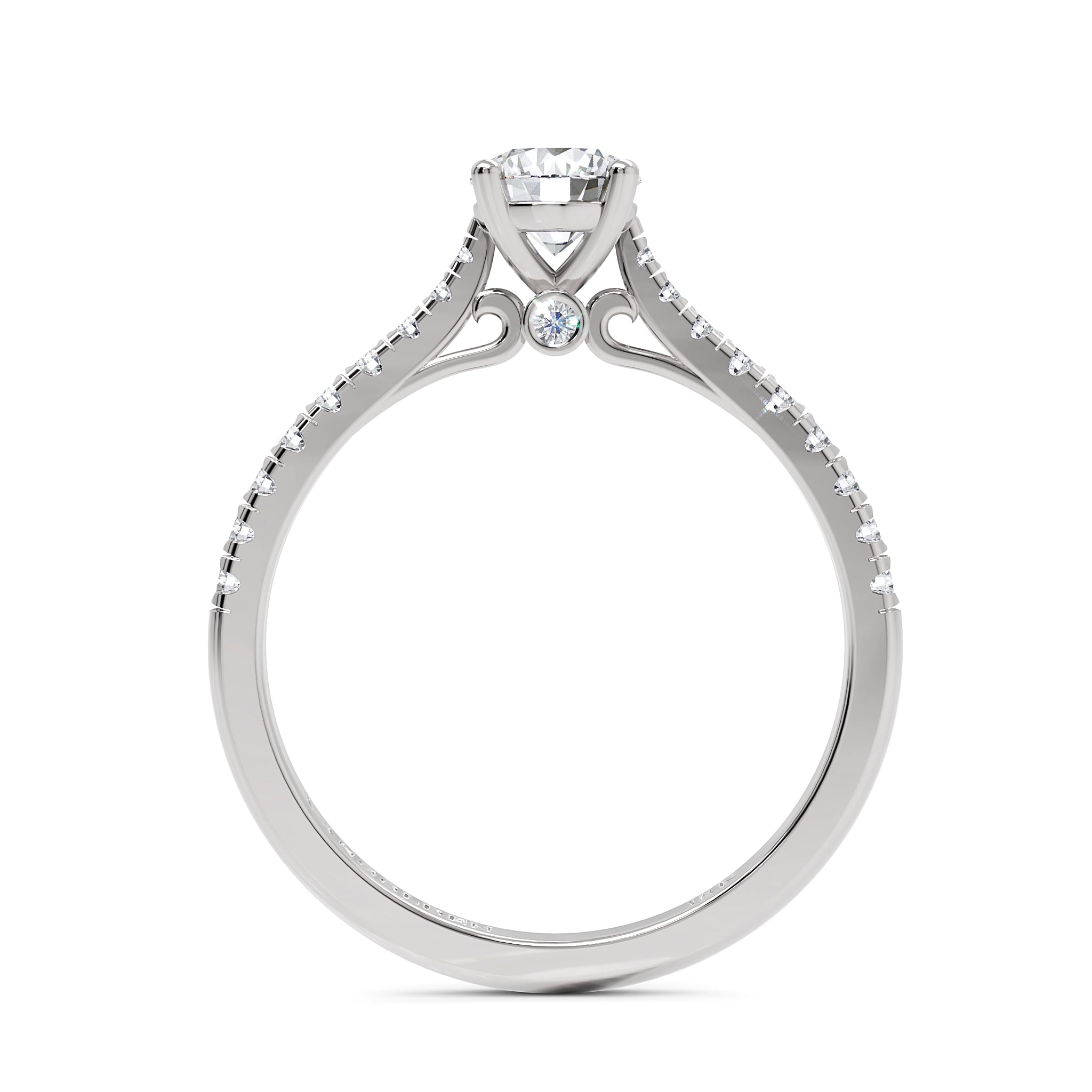 Anel de Noivado Willow II Diamantes 0,50 ct em Ouro 18K