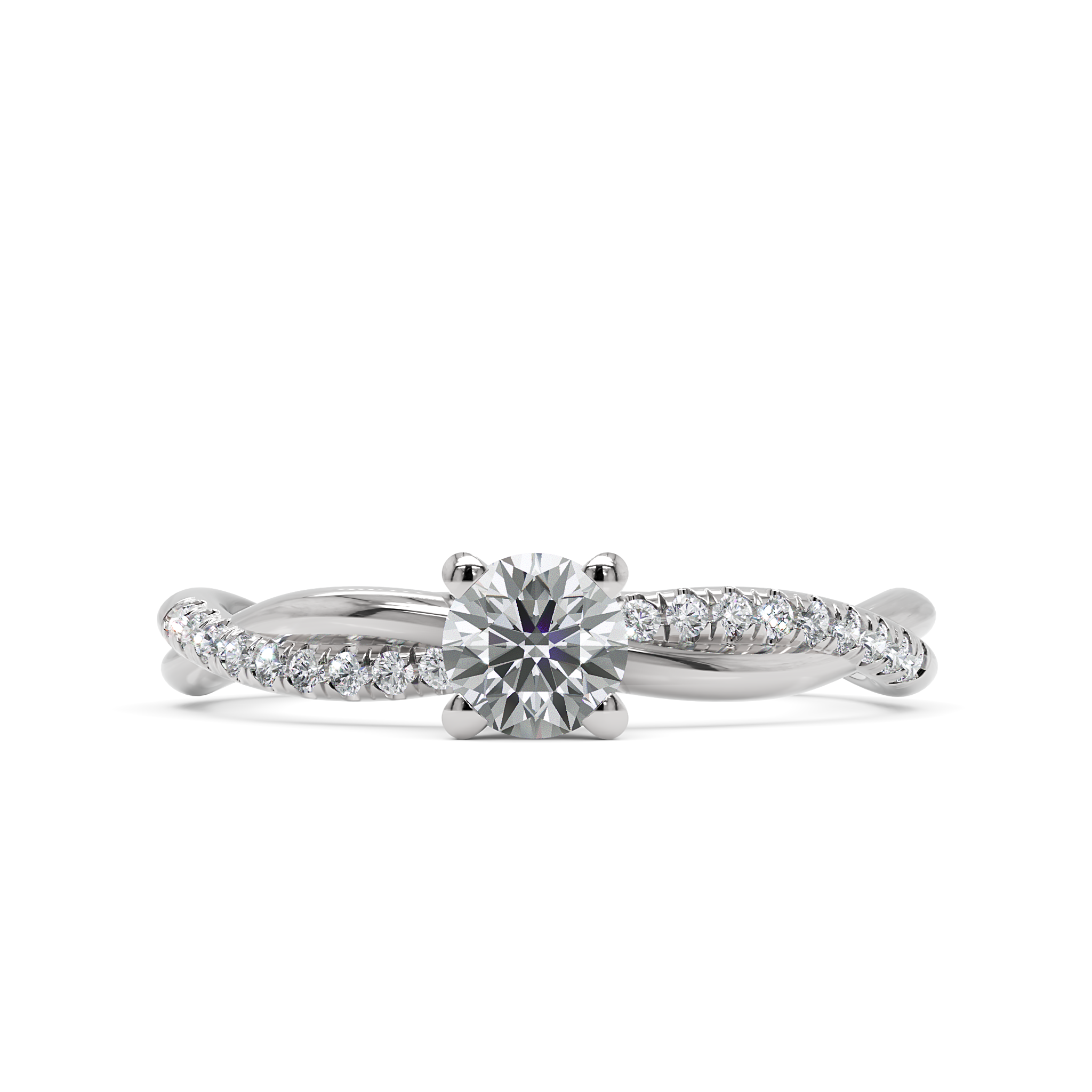 Anel de Noivado Gleam Moissanite 0,25 ct em Ouro 18K