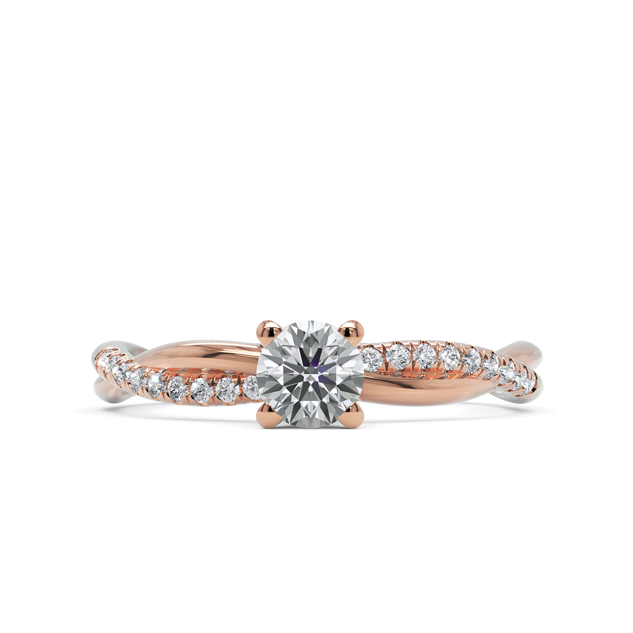 Anel de Noivado Gleam Diamante 0,25 ct em Ouro 18K