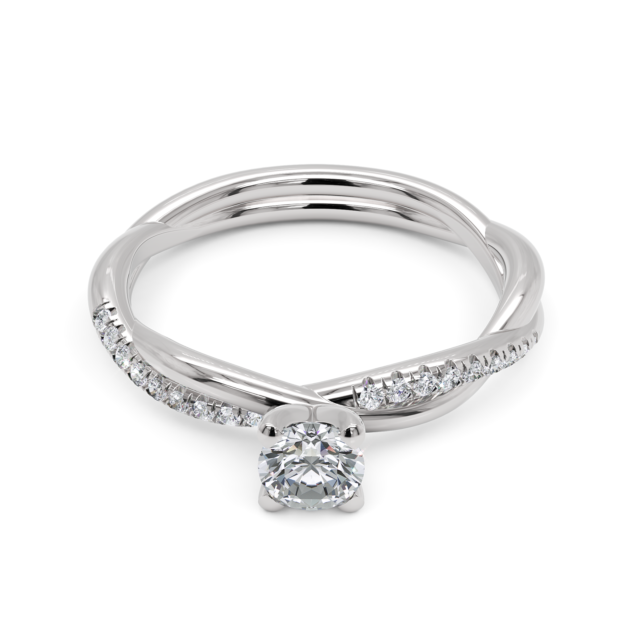 Anel de Noivado Gleam Diamante 0,25 ct em Ouro 18K