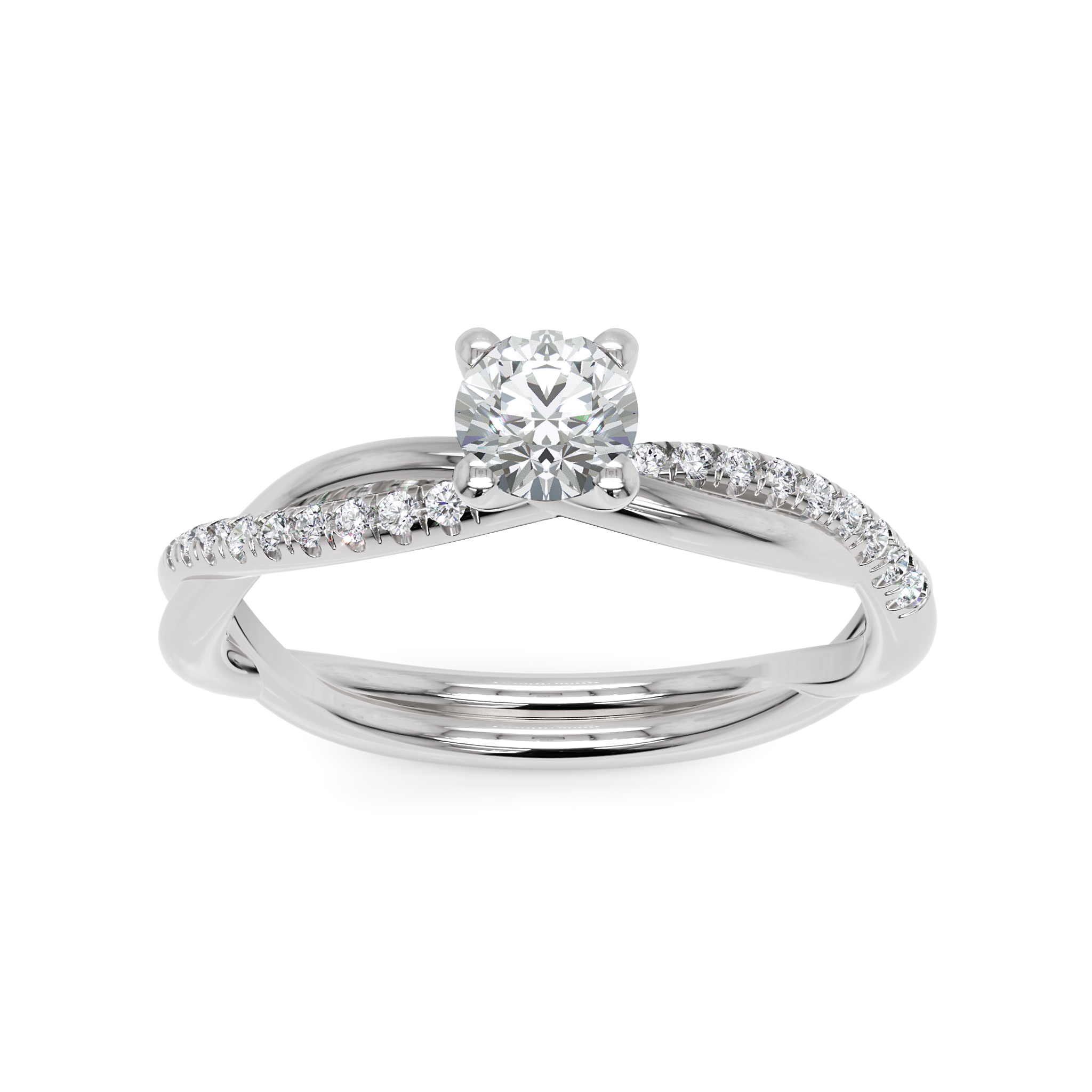 Anel de Noivado Gleam Diamante 0,25 ct em Ouro 18K
