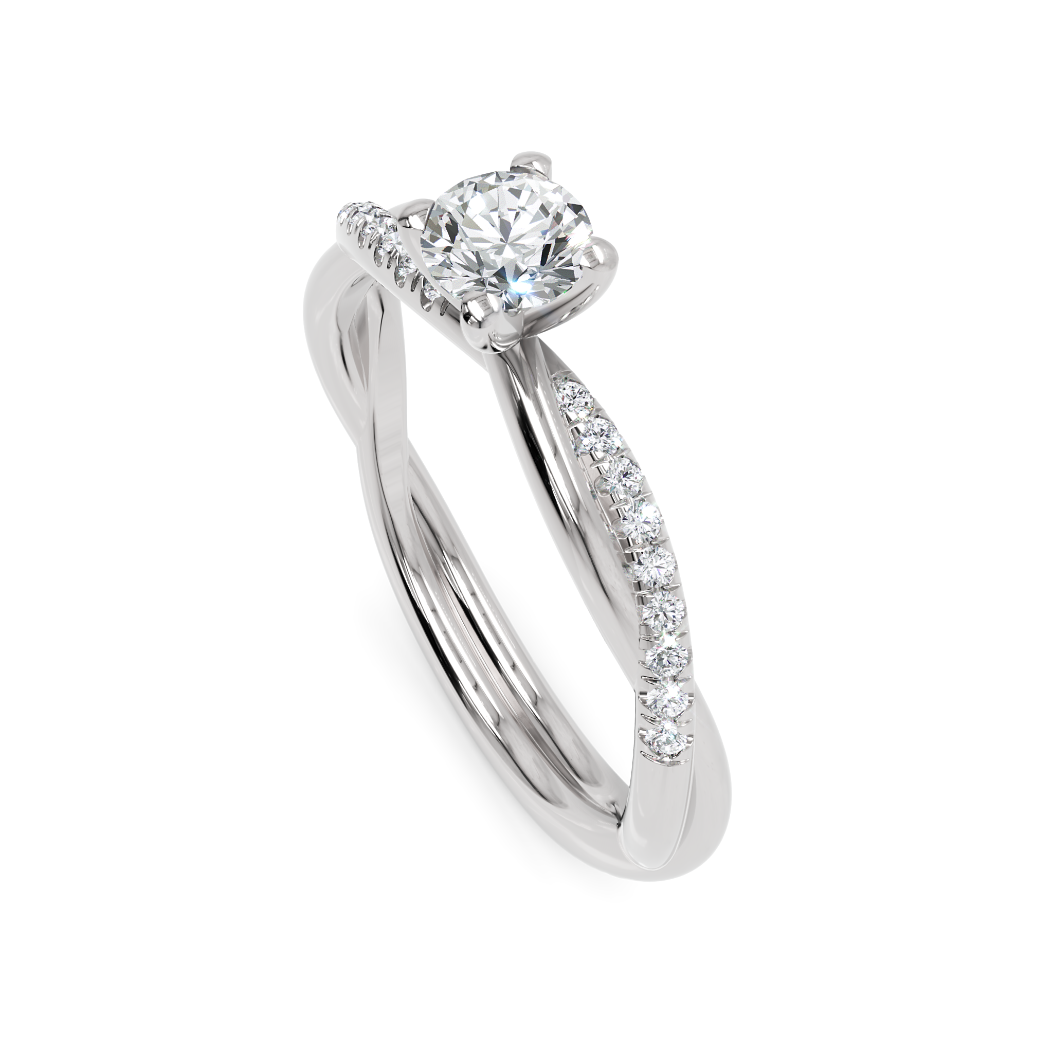 Anel de Noivado Gleam Diamante 0,25 ct em Ouro 18K