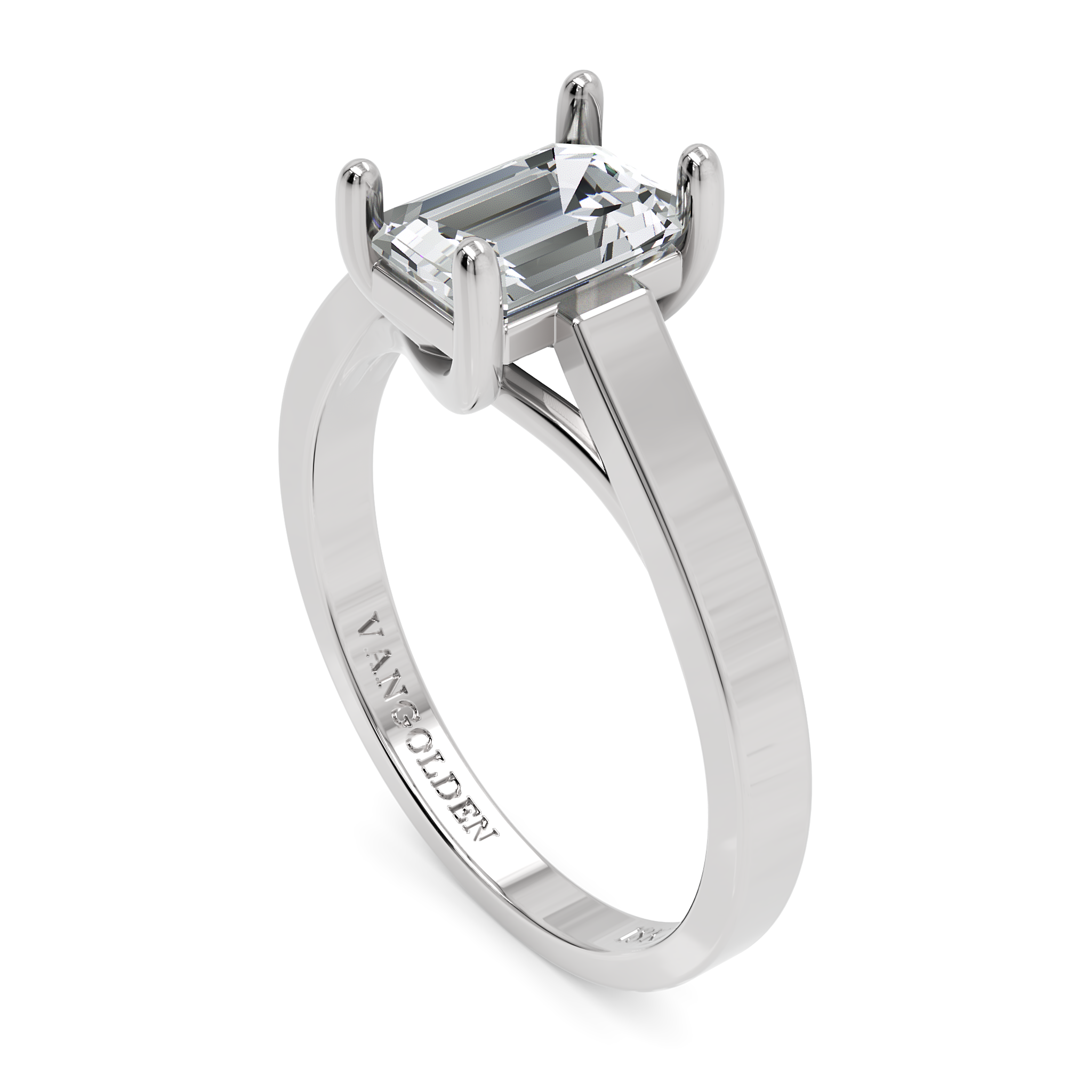 Anel de Noivado Ceci I Diamante 1 CT em Ouro 18K