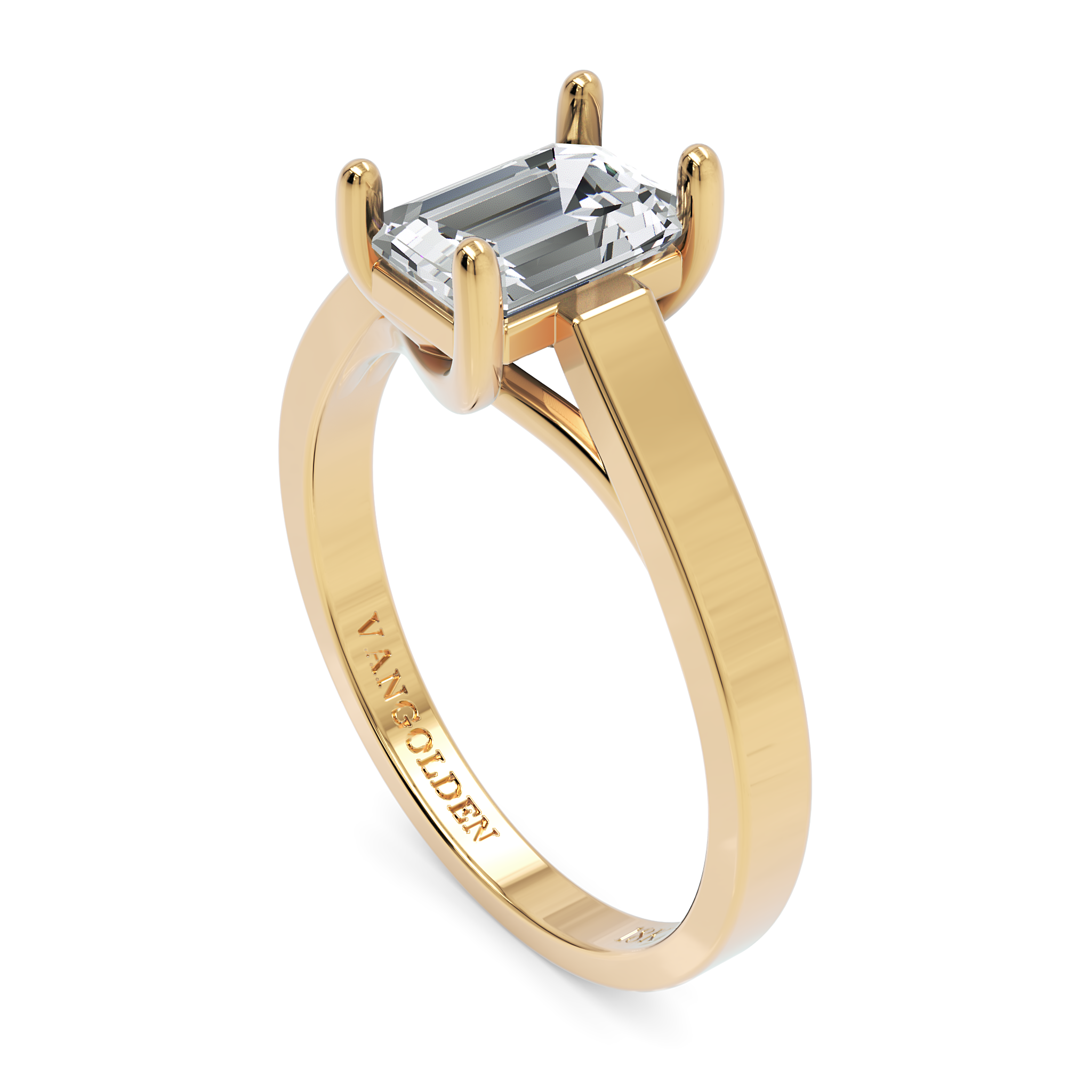 Anel de Noivado Ceci I Diamante 1 CT em Ouro 18K