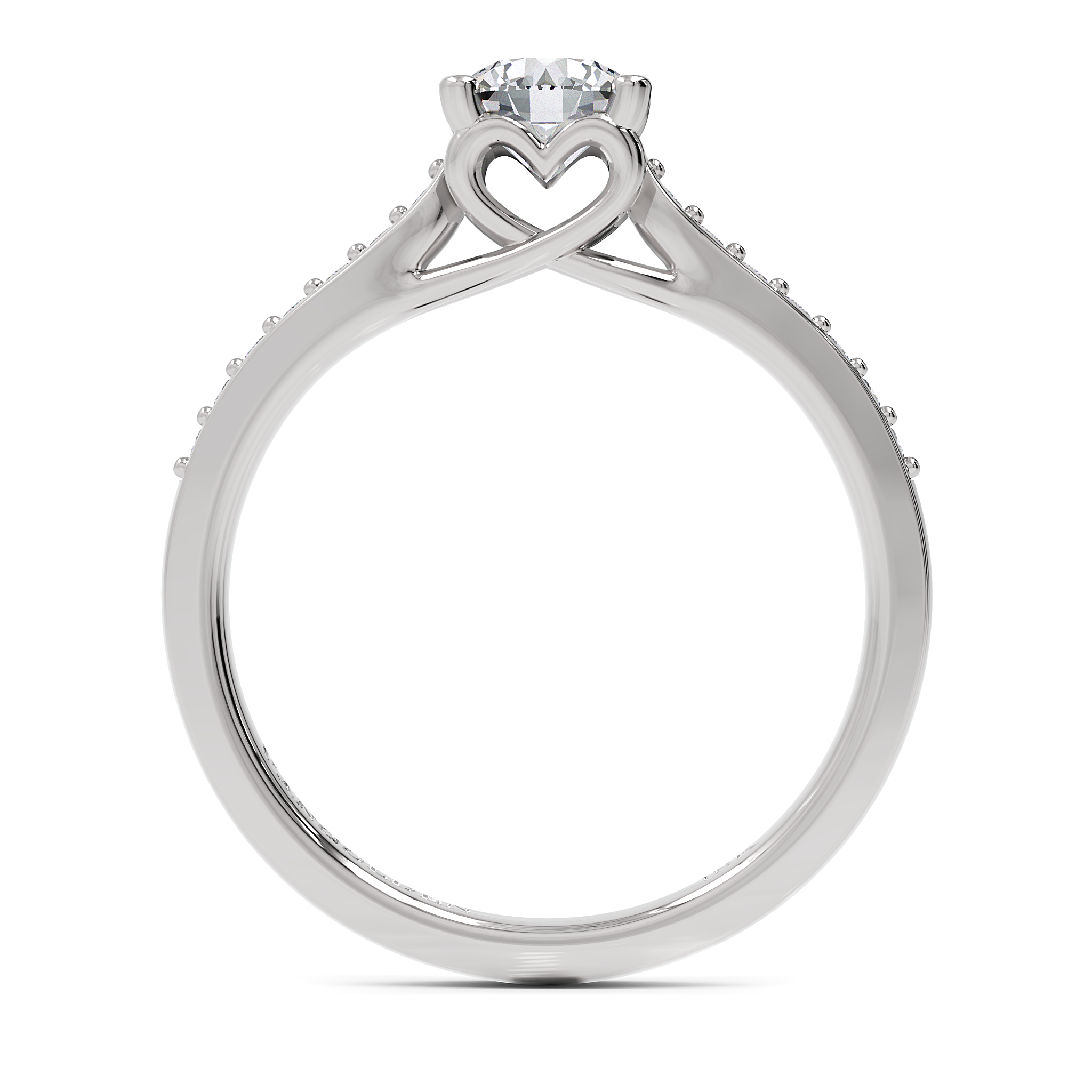 Anel de Noivado Bela II 0,50 ct em Ouro 18K