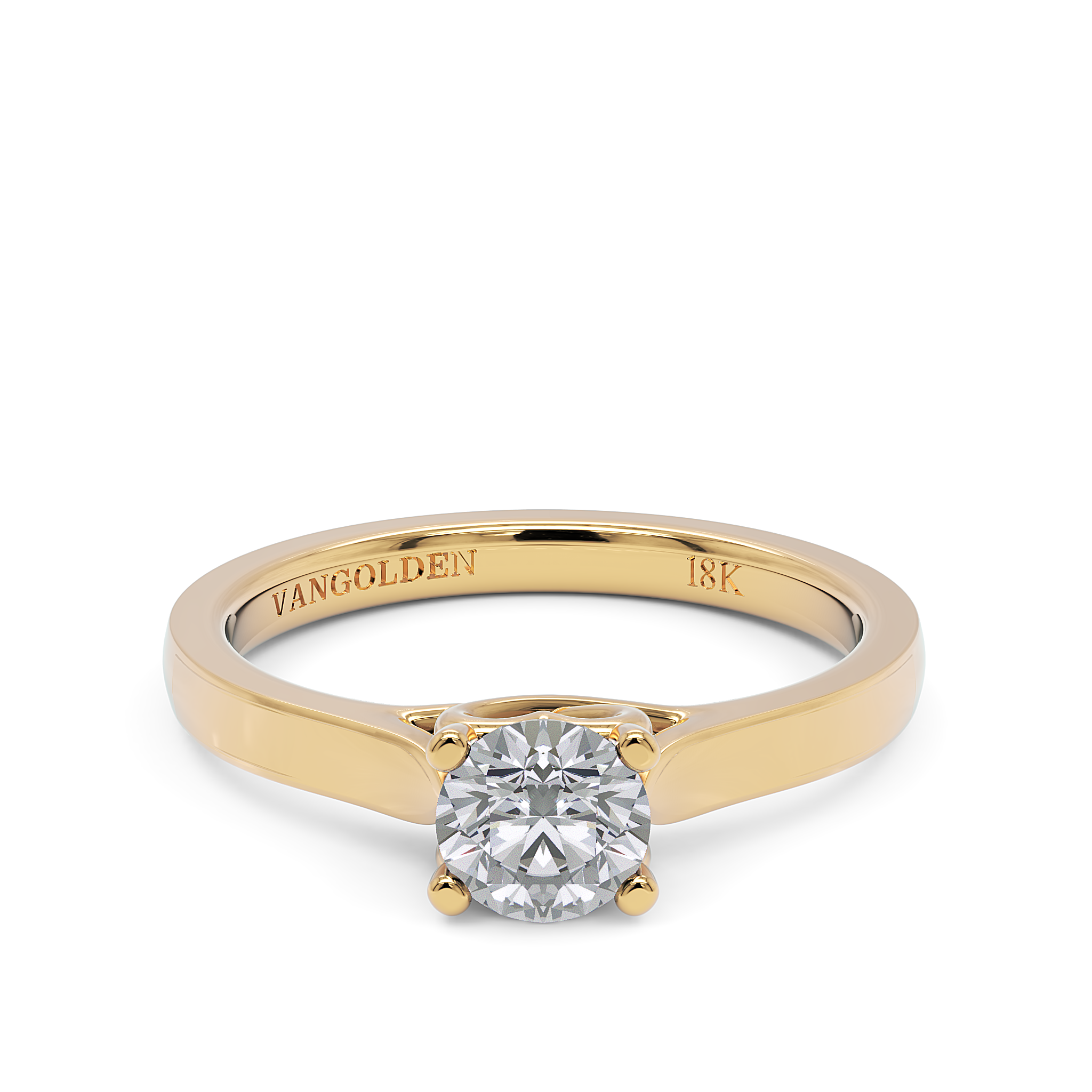 Anel de Noivado Bela I Diamante 0,50 ct em Ouro 18K