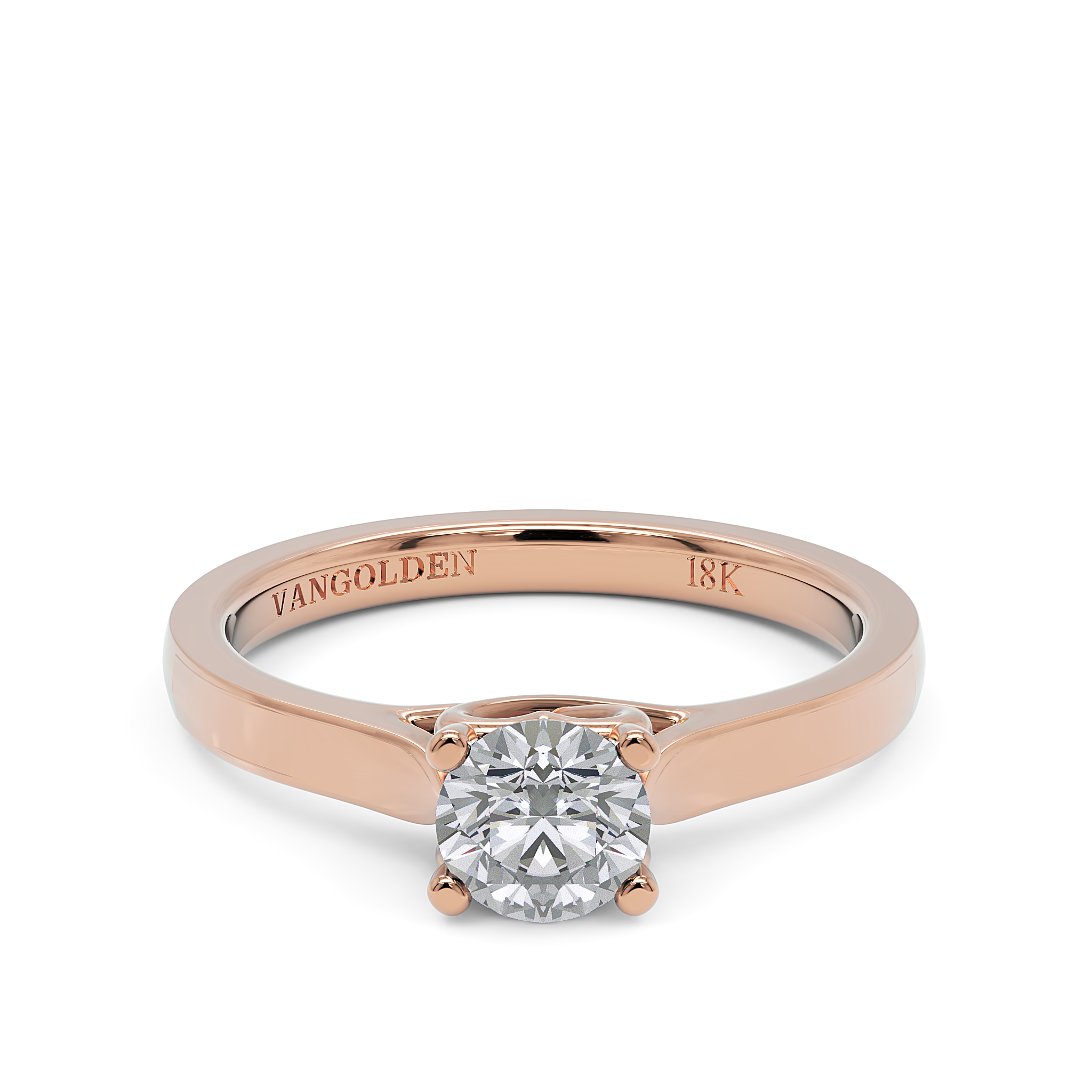 Anel de Noivado Bela I Diamante 0,50 ct em Ouro 18K