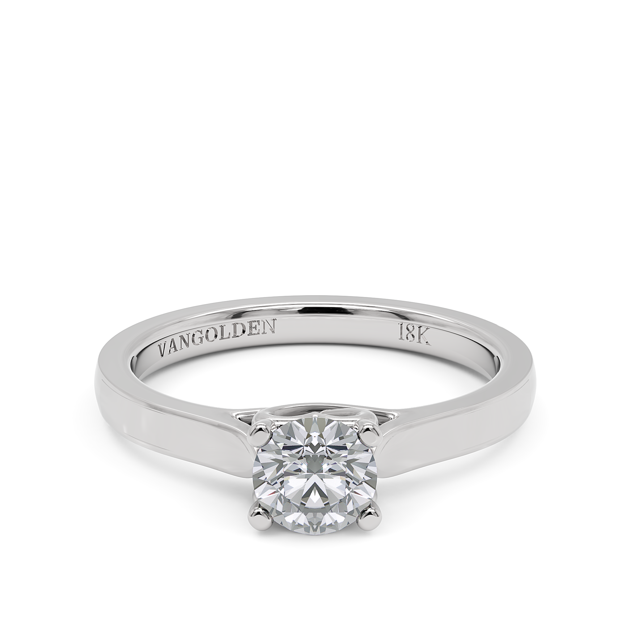 Anel de Noivado Bela I Diamante 0,50 ct em Ouro 18K