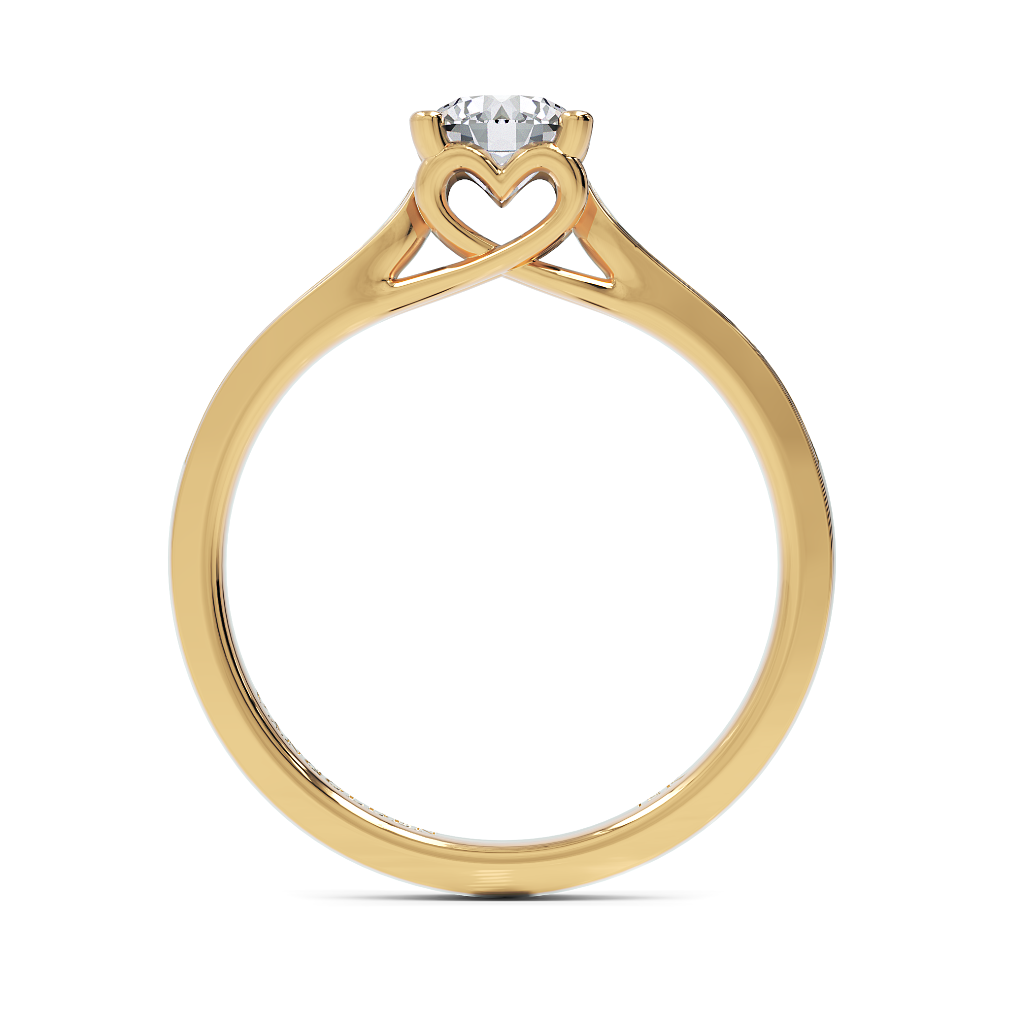 Anel de Noivado Bela I Diamante 0,50 ct em Ouro 18K