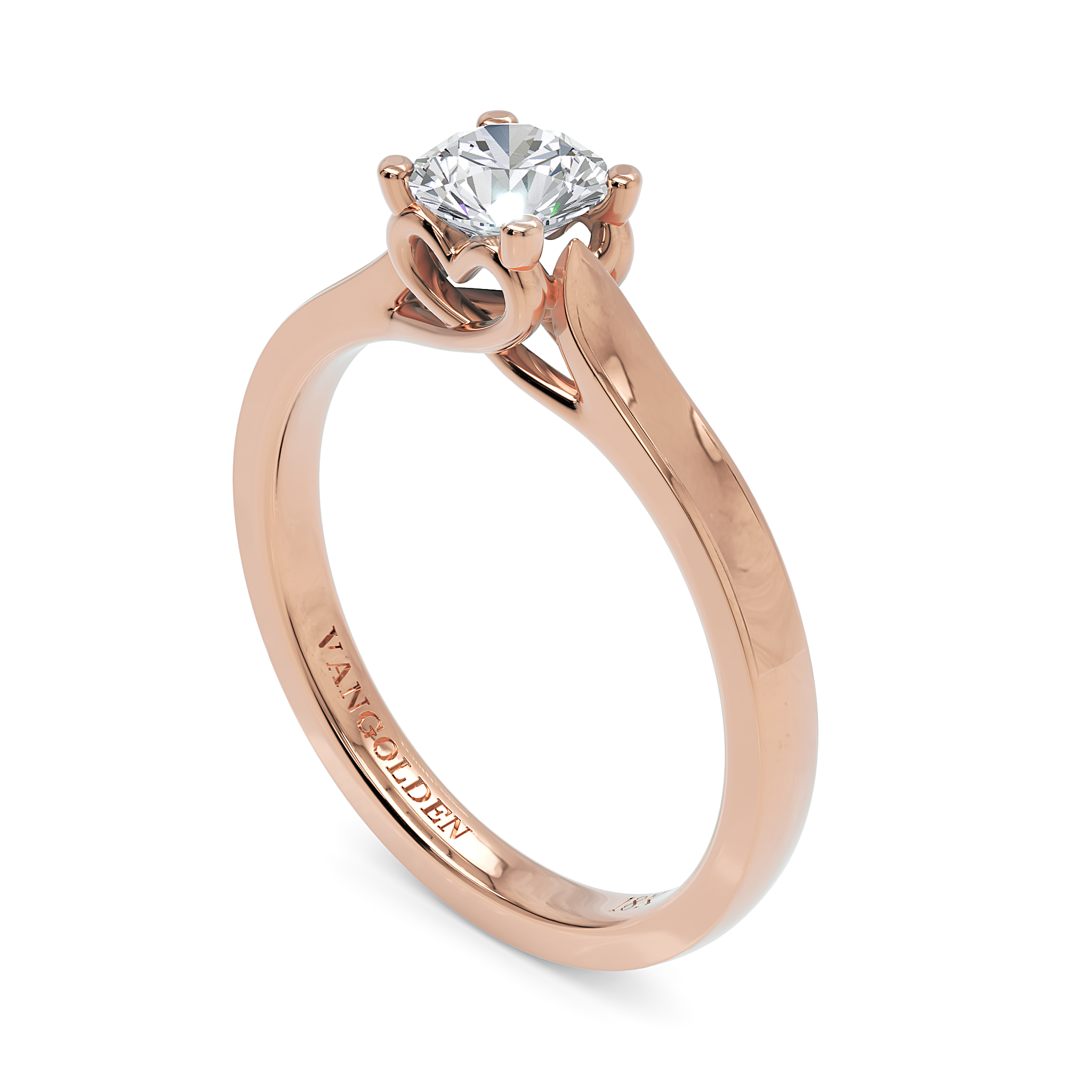 Anel de Noivado Bela I Diamante 0,50 ct em Ouro 18K