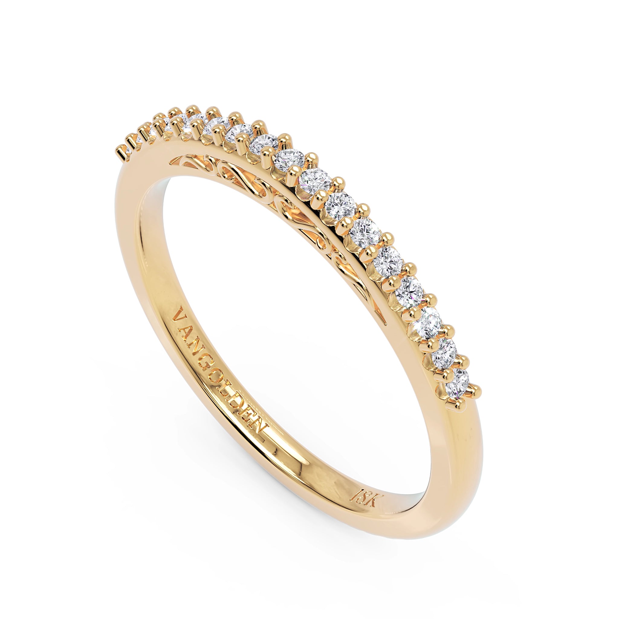 Aparador Freya em Ouro 18K com Diamante Natural