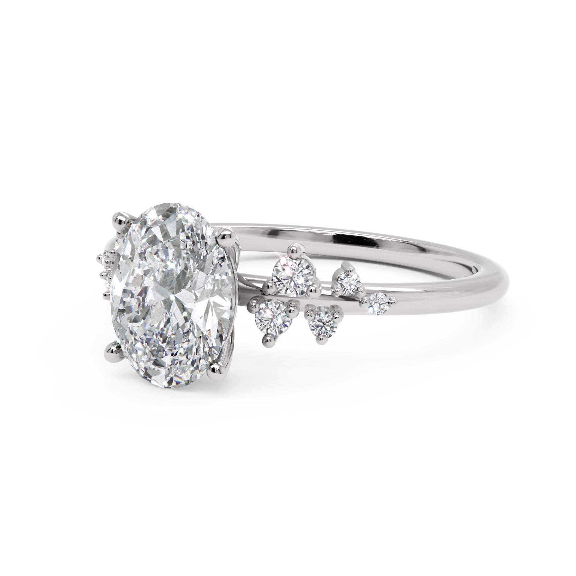 Anel de Noivado Aura Diamante de Laboratório 1,5 ct em Ouro 18K