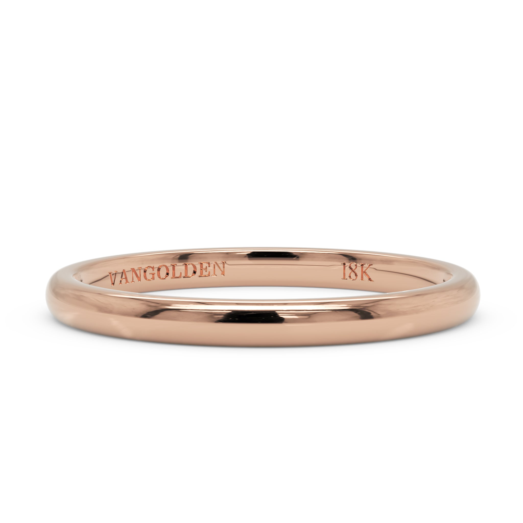 Aliança Abaulada 2mm em Ouro 18K (unidade)