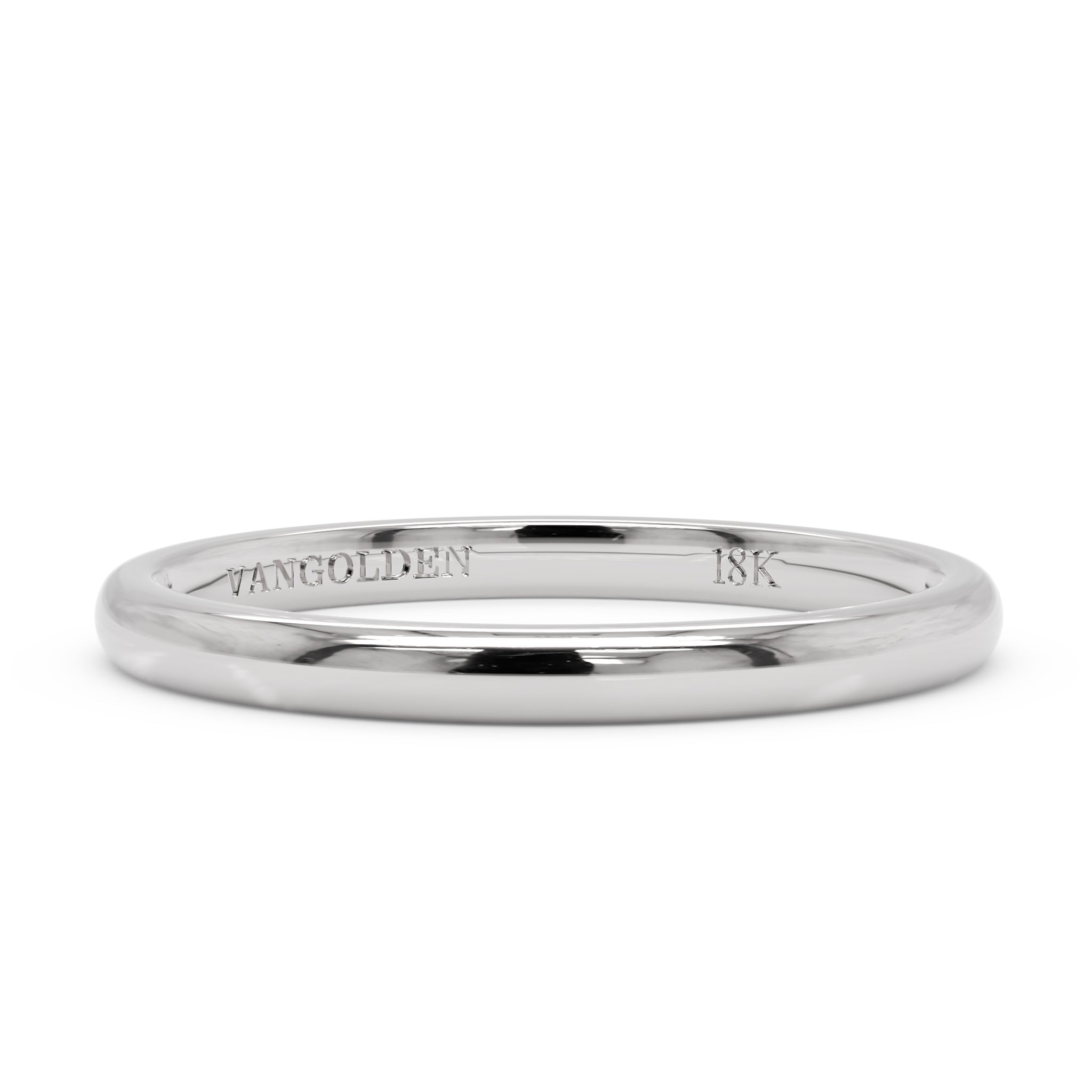 Aliança Abaulada 2mm em Ouro 18K (unidade)