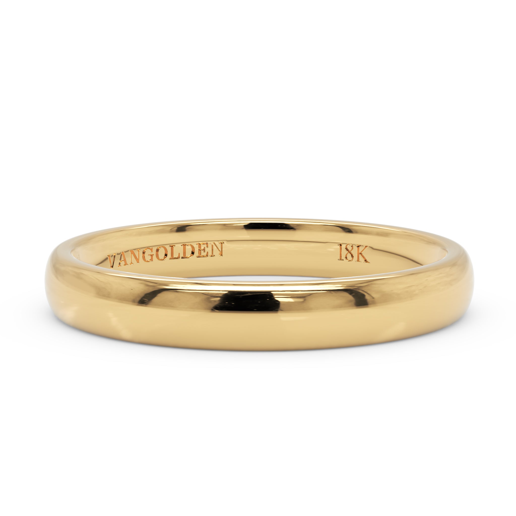 Aliança Abaulada 3mm em Ouro 18K (unidade)