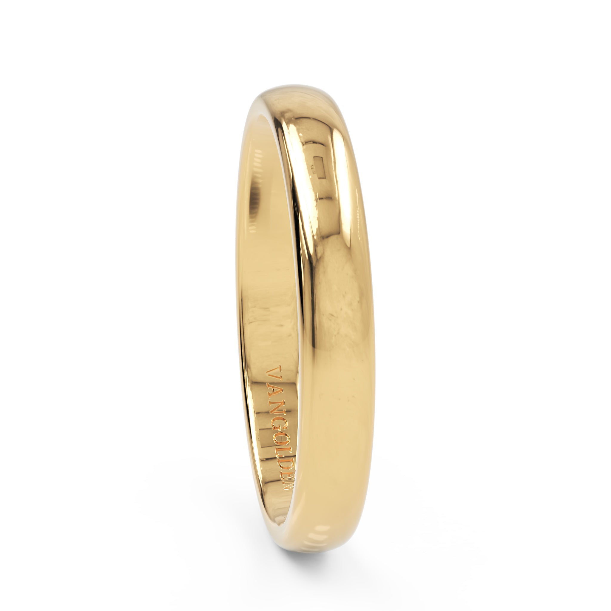 Aliança Abaulada 3mm em Ouro 18K (unidade)