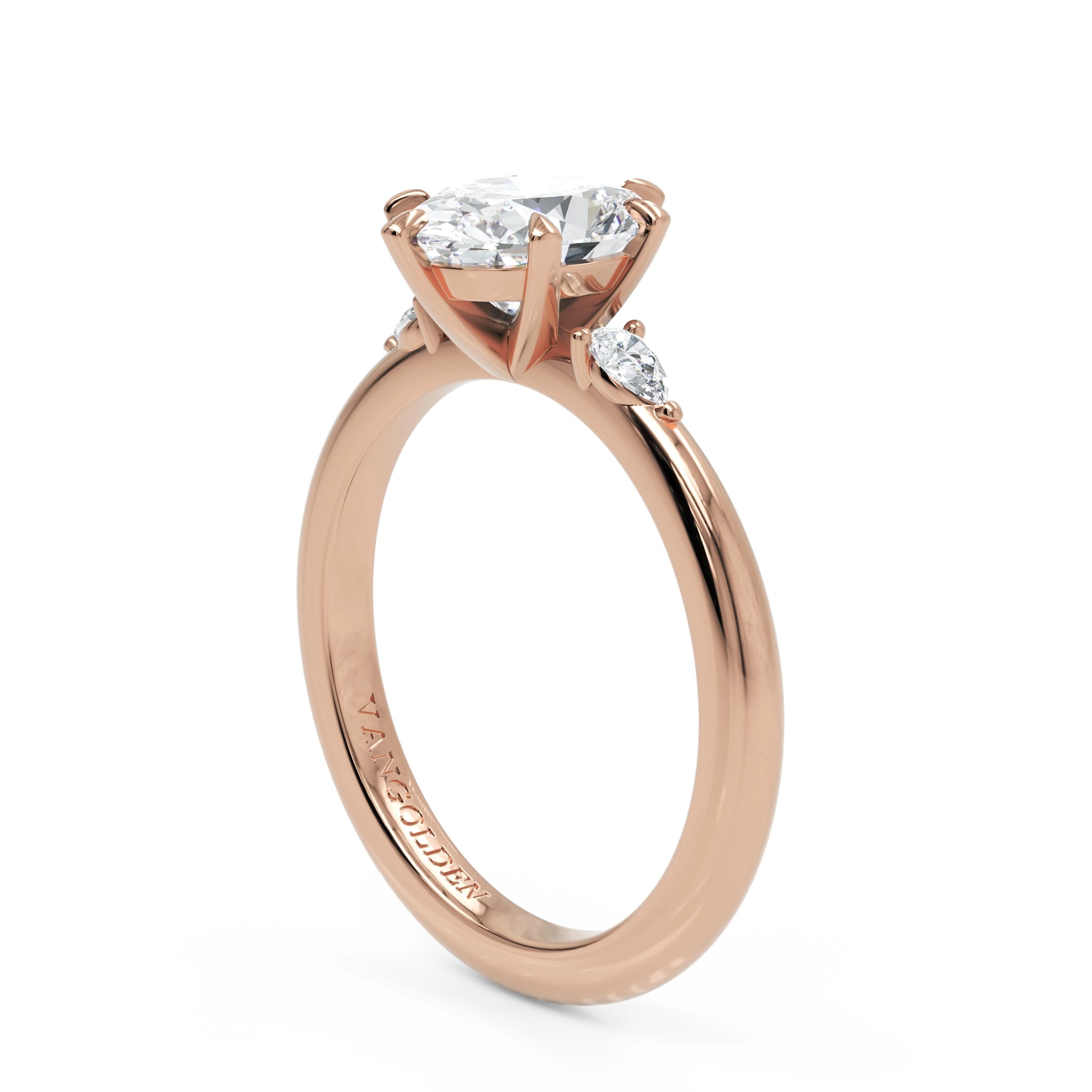 Anel de Noivado Midnight Sun Moissanite 1,5 ct em Ouro 18K