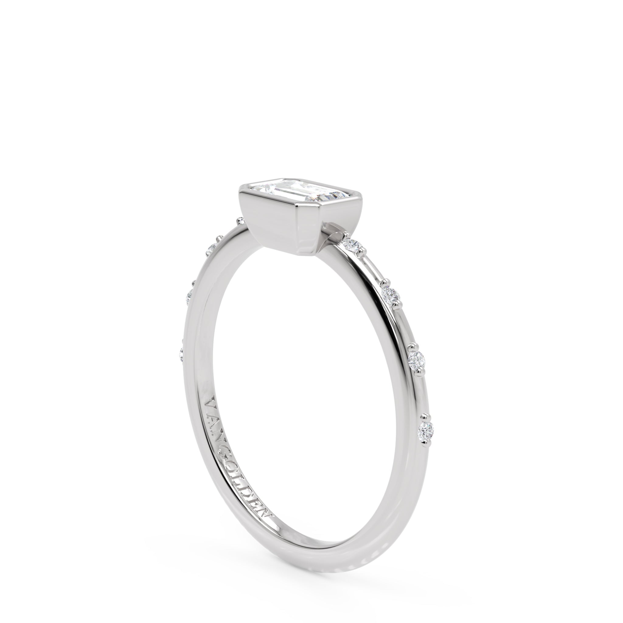 Anel Prizma em Ouro 18K East-West