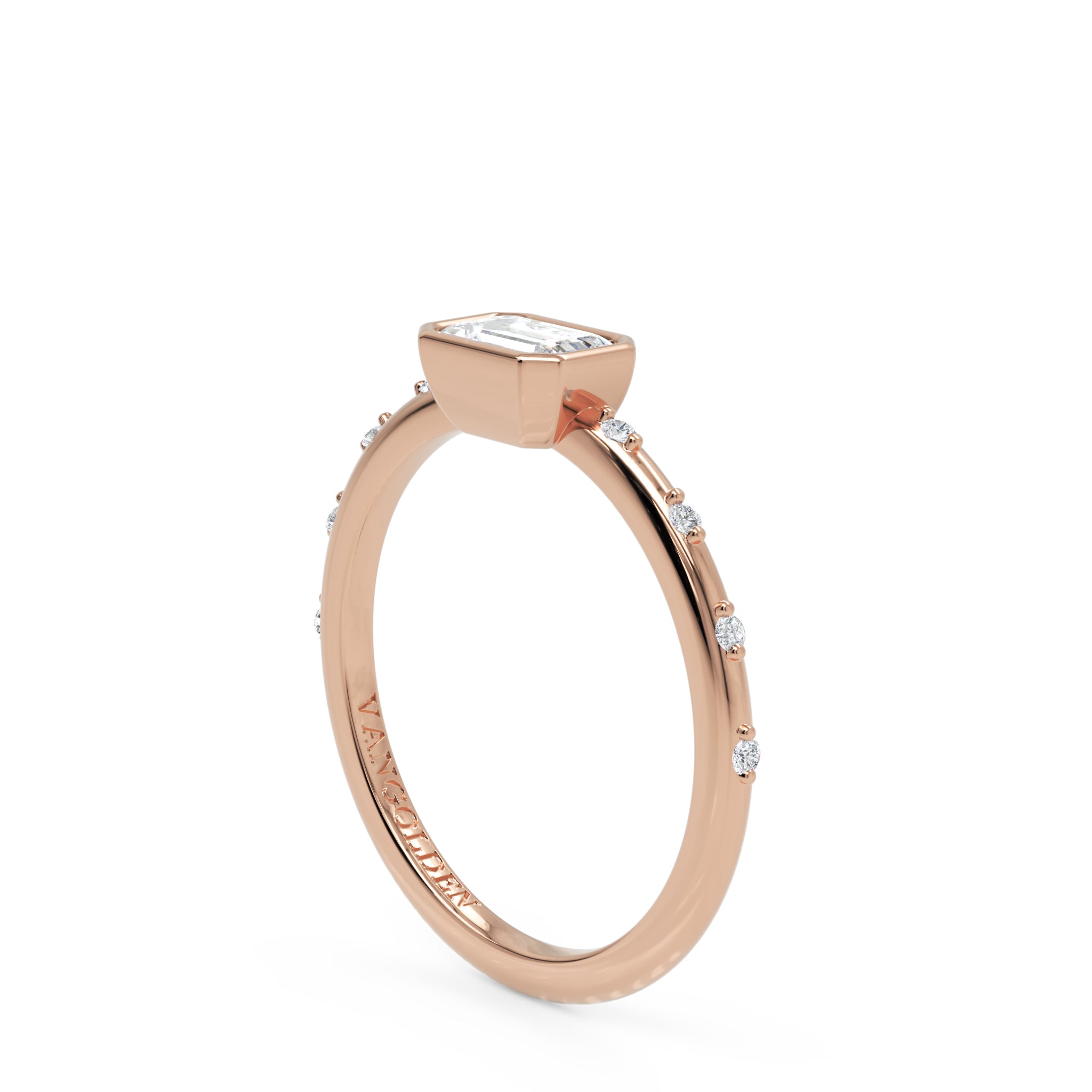Anel Prizma em Ouro 18K East-West
