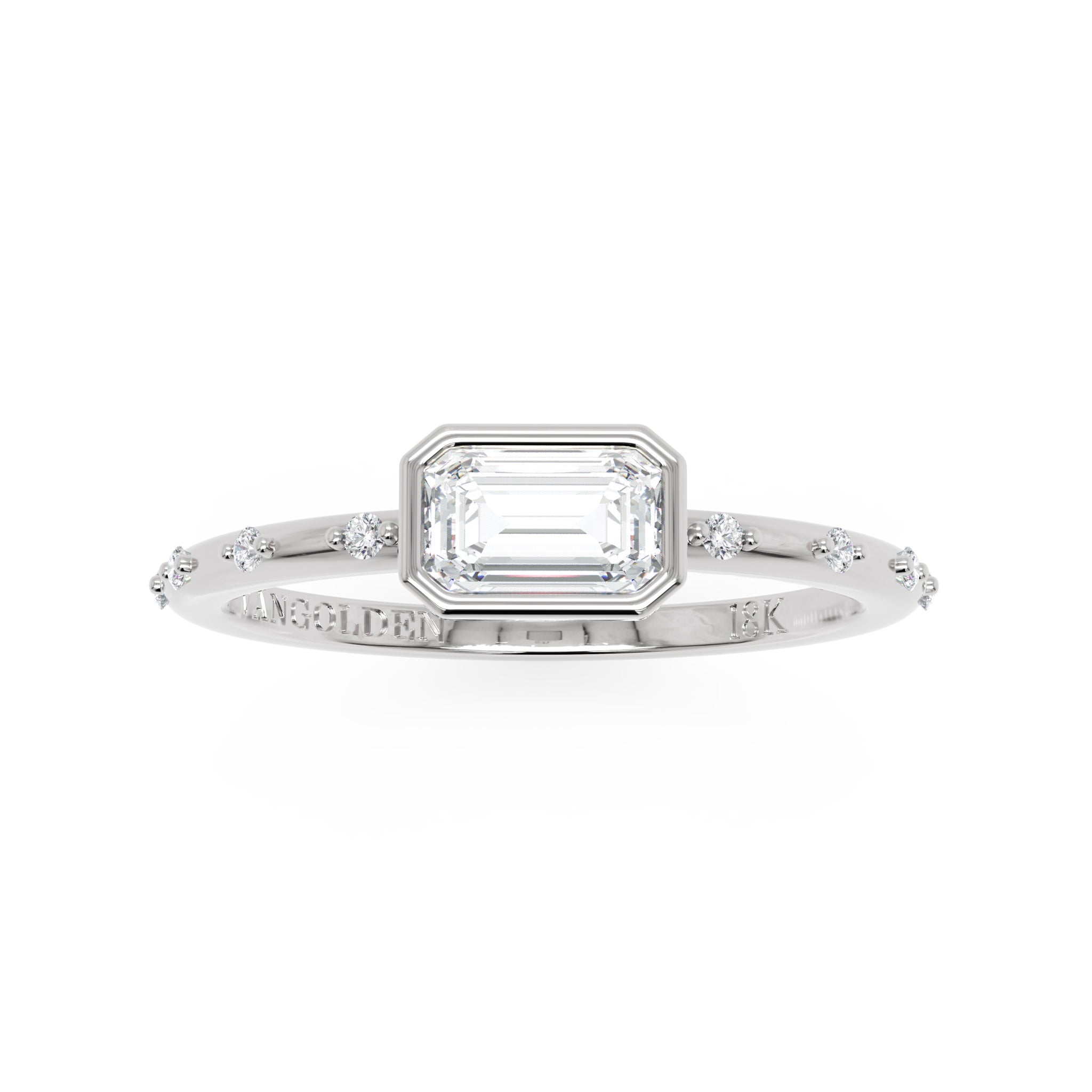 Anel Prizma em Ouro 18K East-West