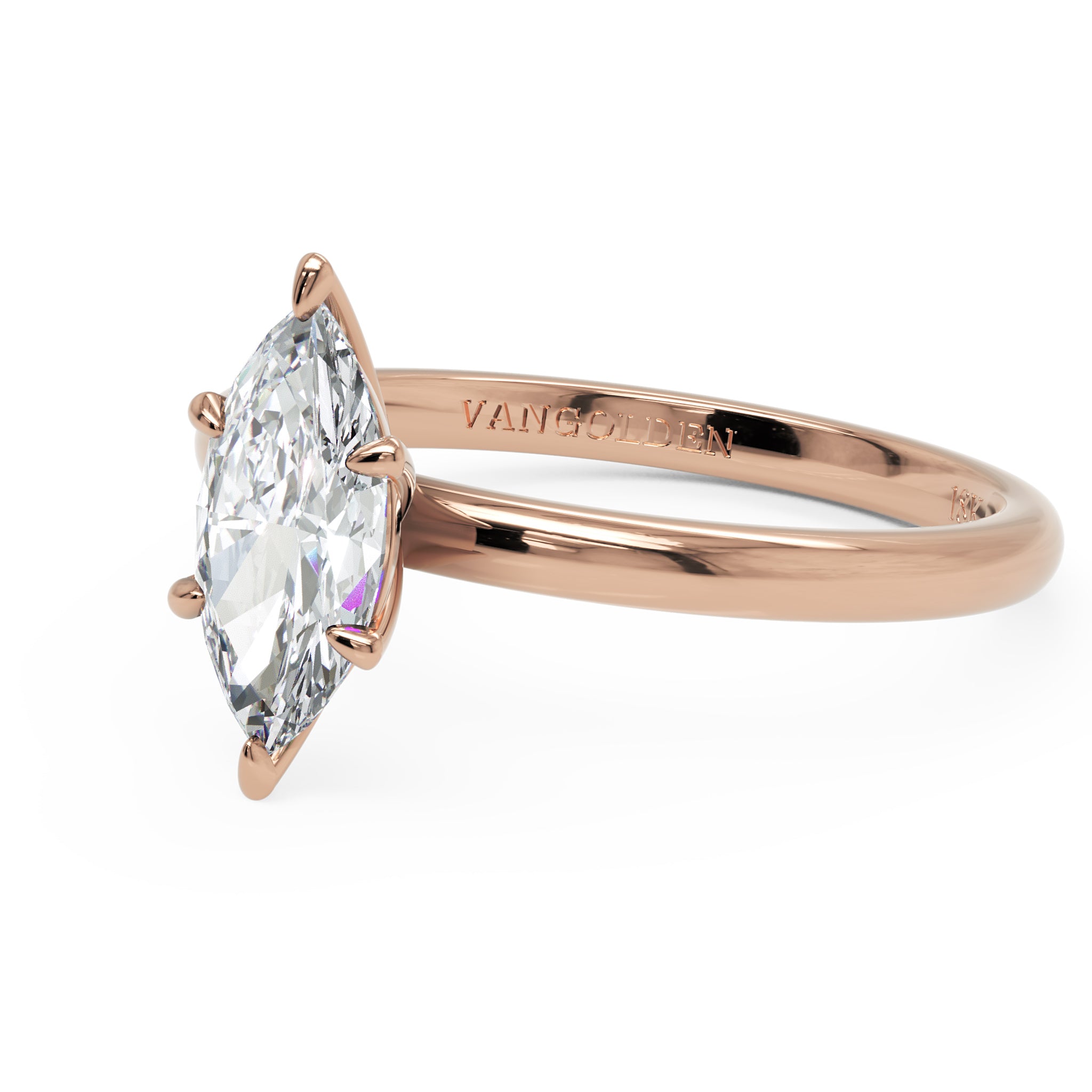 Anel de Noivado Eda Diamante de Laboratório 0,70 ct em Ouro 18K