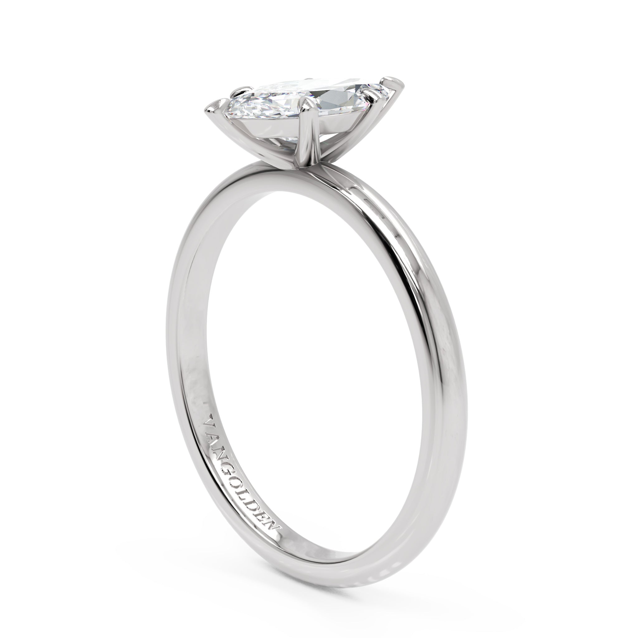 Anel de Noivado Eda Diamante de Laboratório 0,70 ct em Ouro 18K