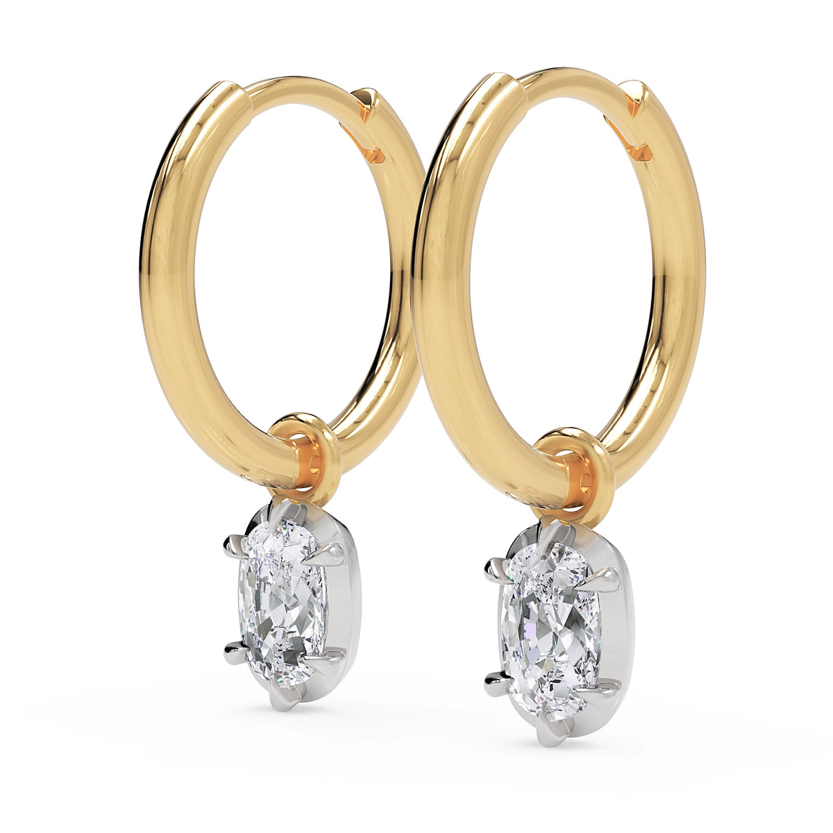 Brinco Georgian Hoop em Ouro 18K