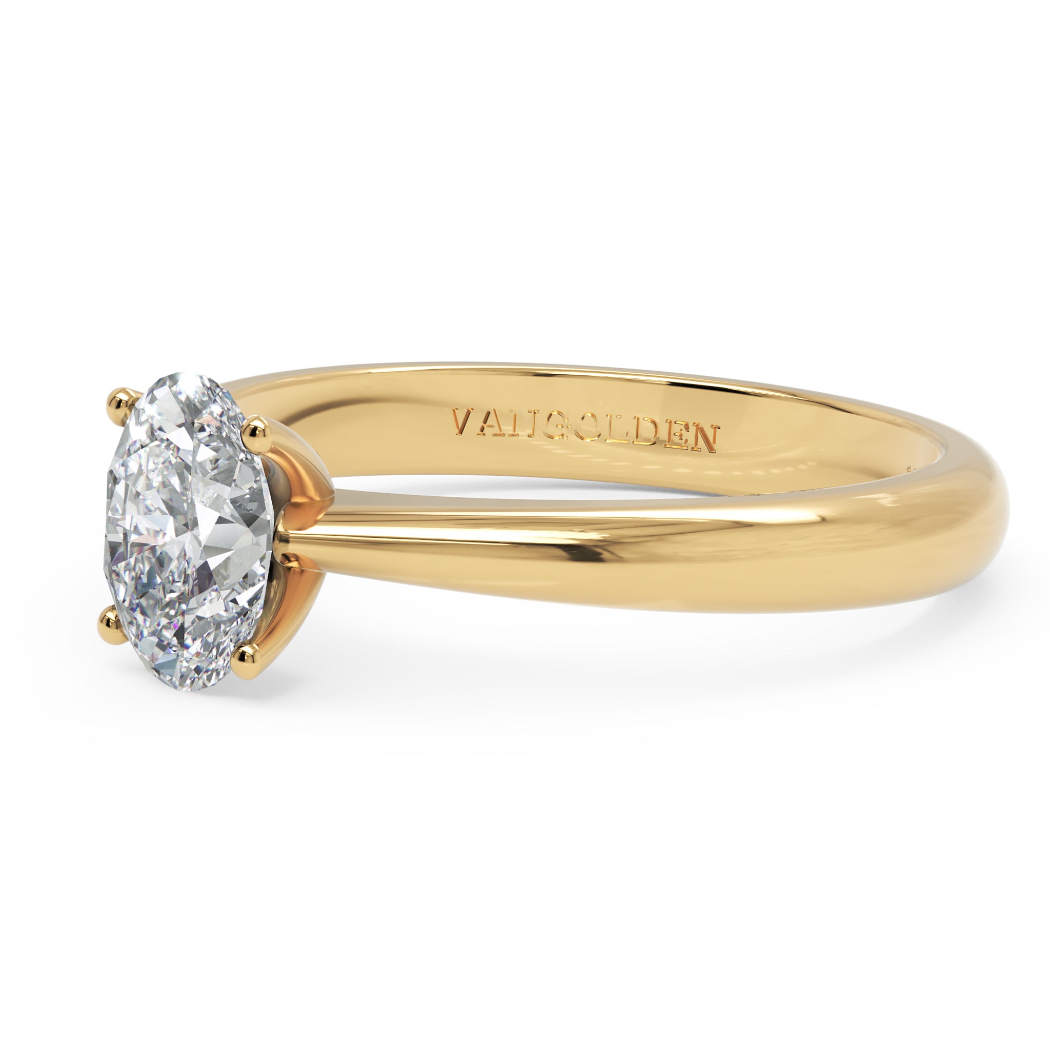 Anel de Noivado Anabel moissanite 1 ct em Ouro 18K