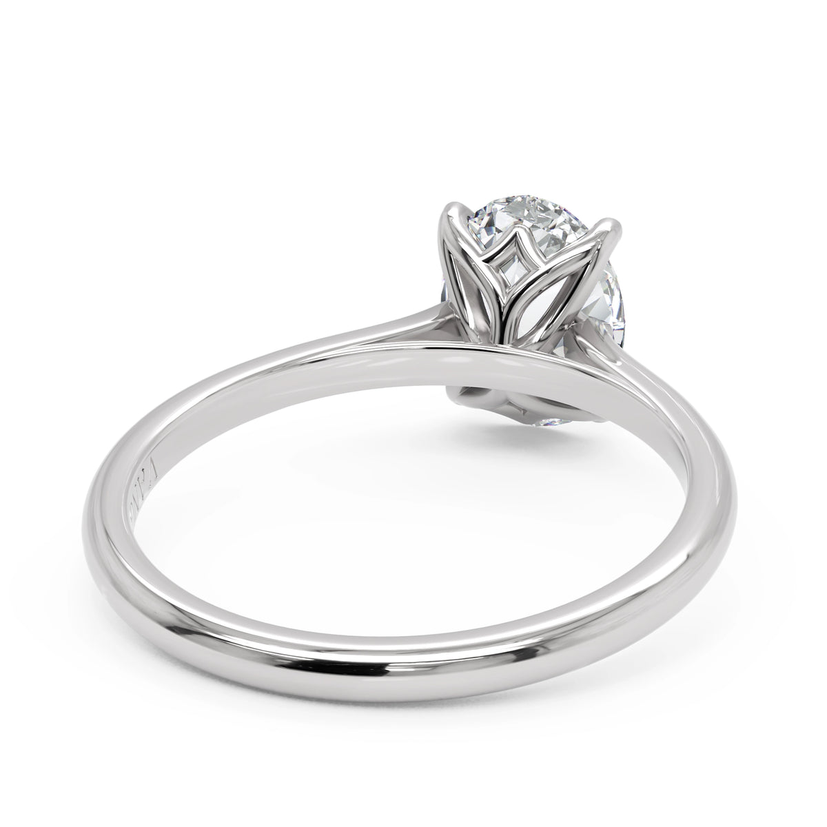 Anel de Noivado Tulip Diamante de Laboratório 1,5 ct em Ouro 18K
