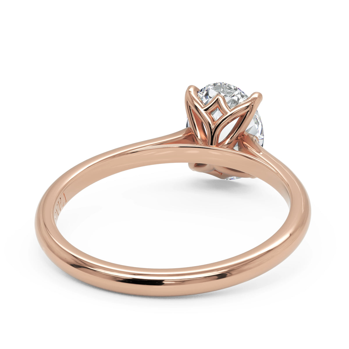 Anel de Noivado Tulip Diamante de Laboratório 1,5 ct em Ouro 18K
