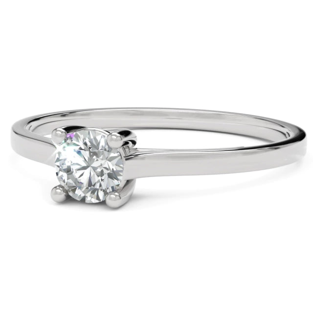 Anel de Noivado Stellae Diamante Natural 0,25 ct em Ouro 18K