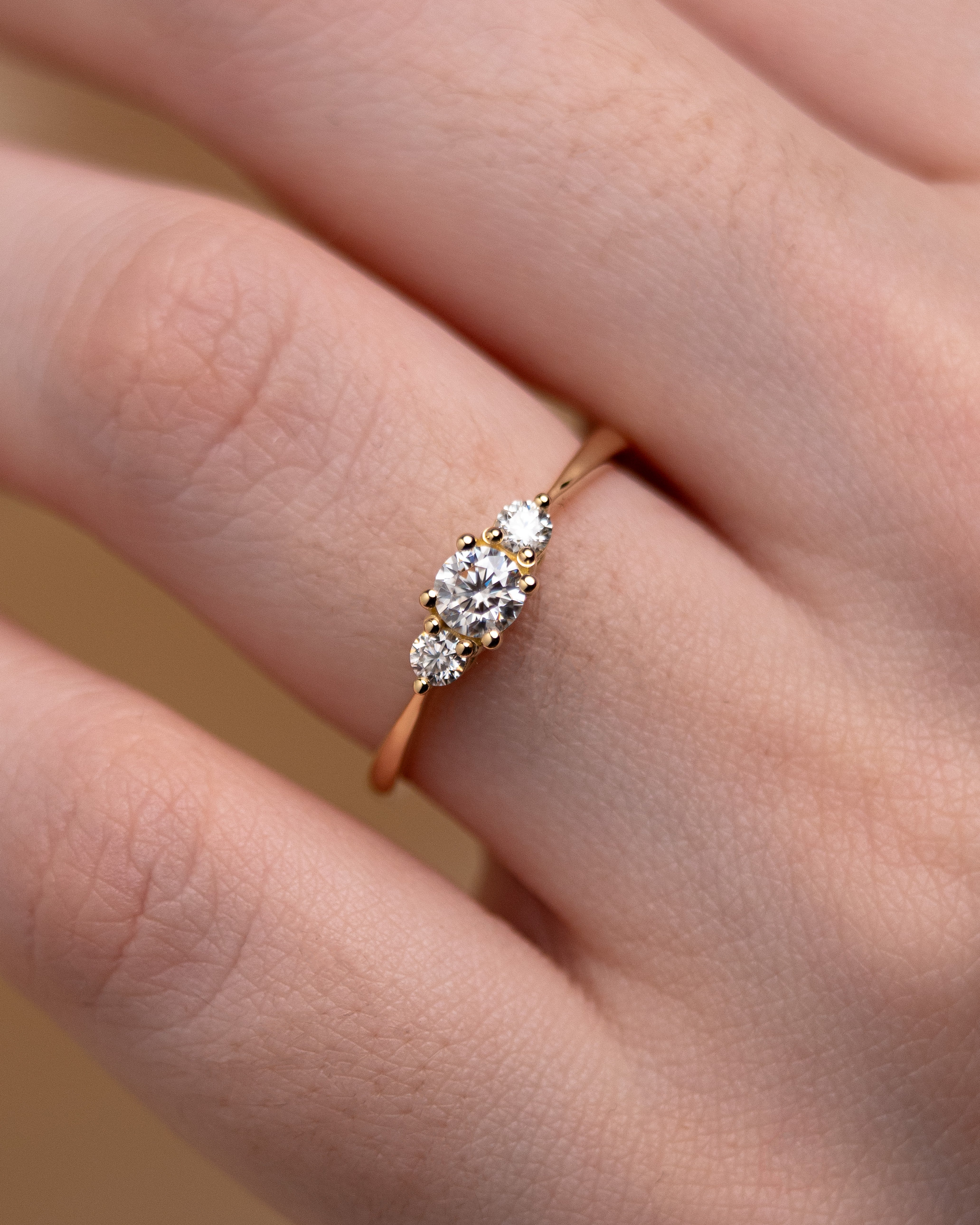 Anel de Noivado Memora Moissanite 0,30 ct em Ouro 18K