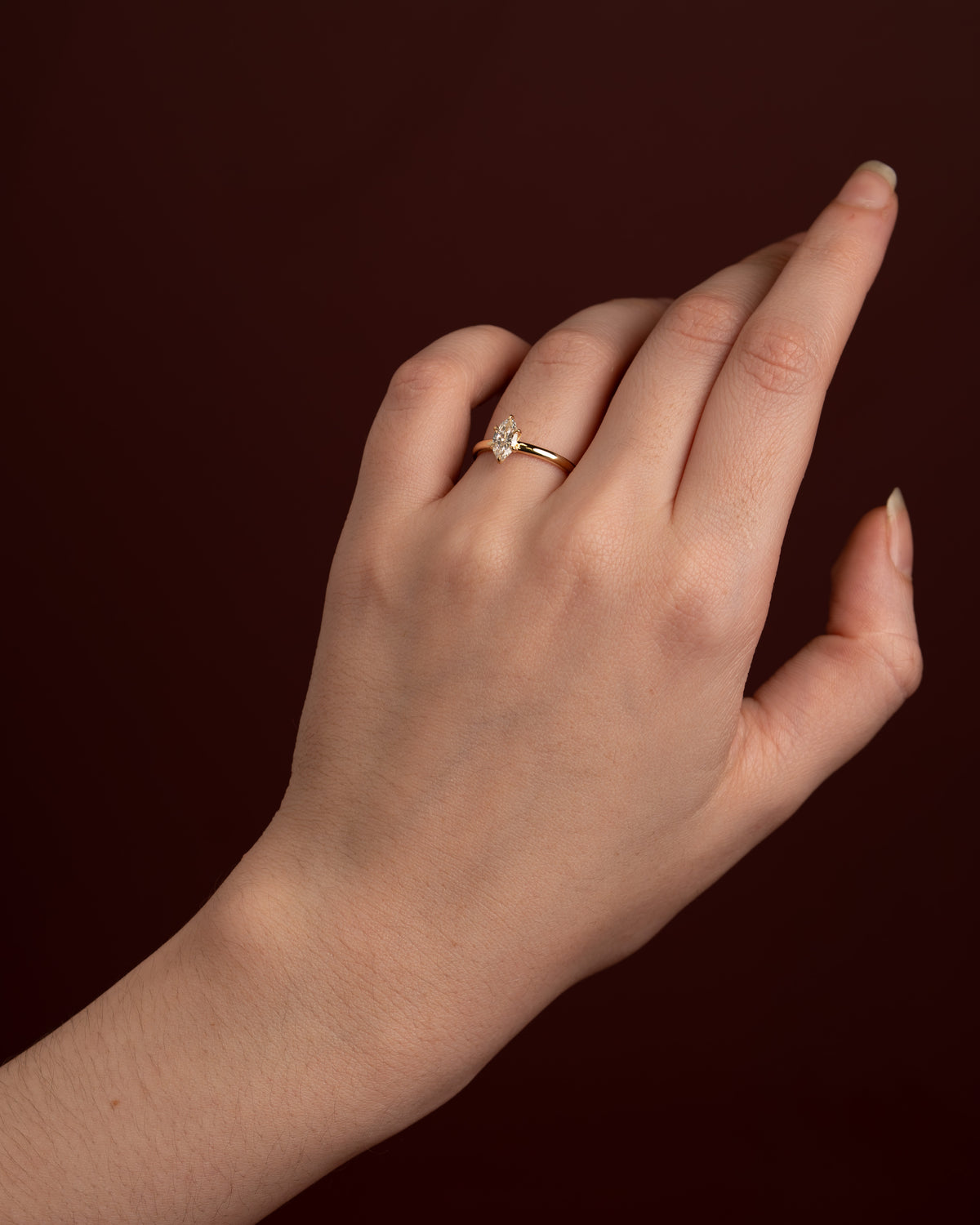 Eda Lab-Grown Diamond Ring - 0.50ct Marquise